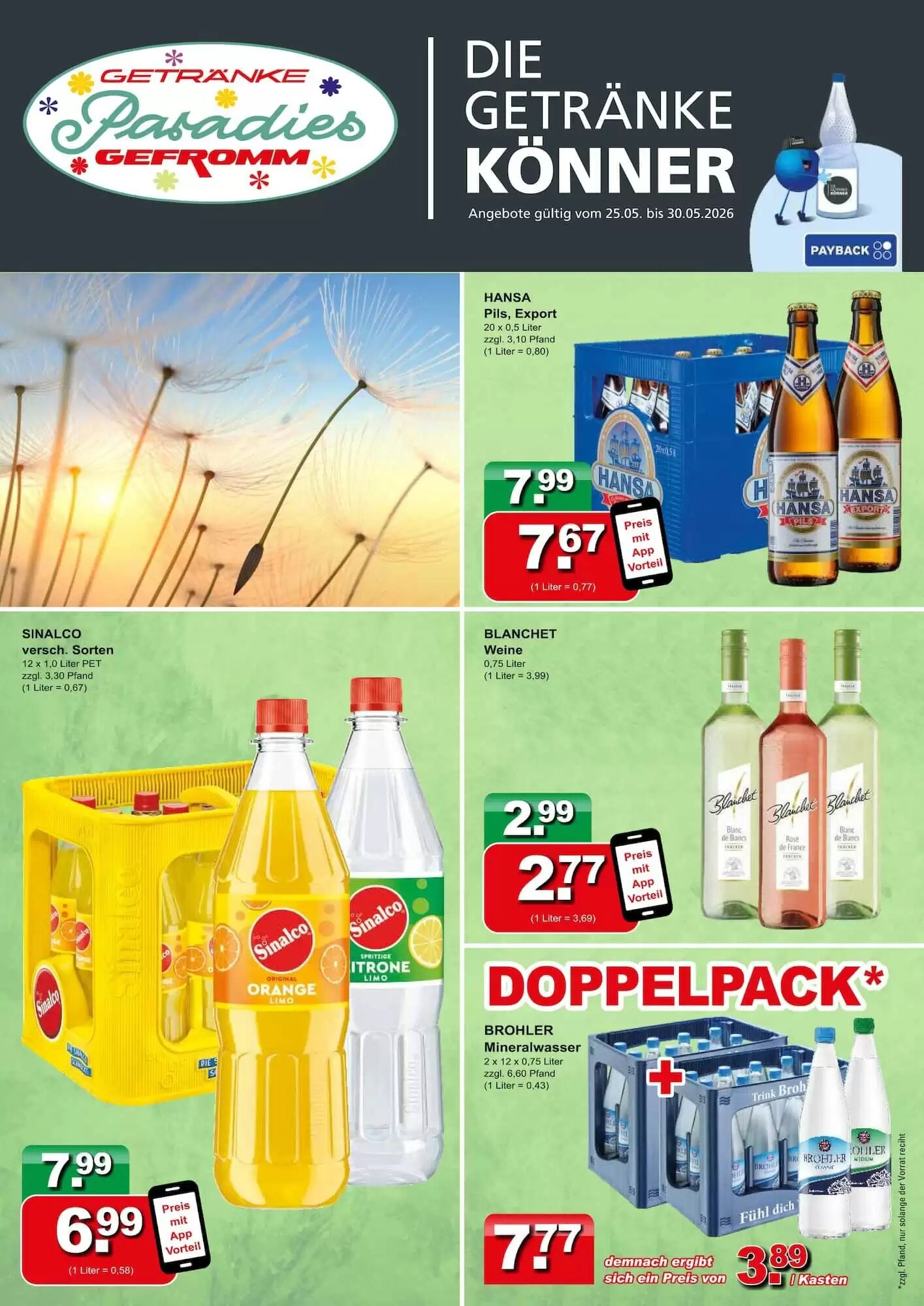 Getränkeparadies Gefromm Prospekt (ab 25.05.2026) zum Blättern - Seite 1