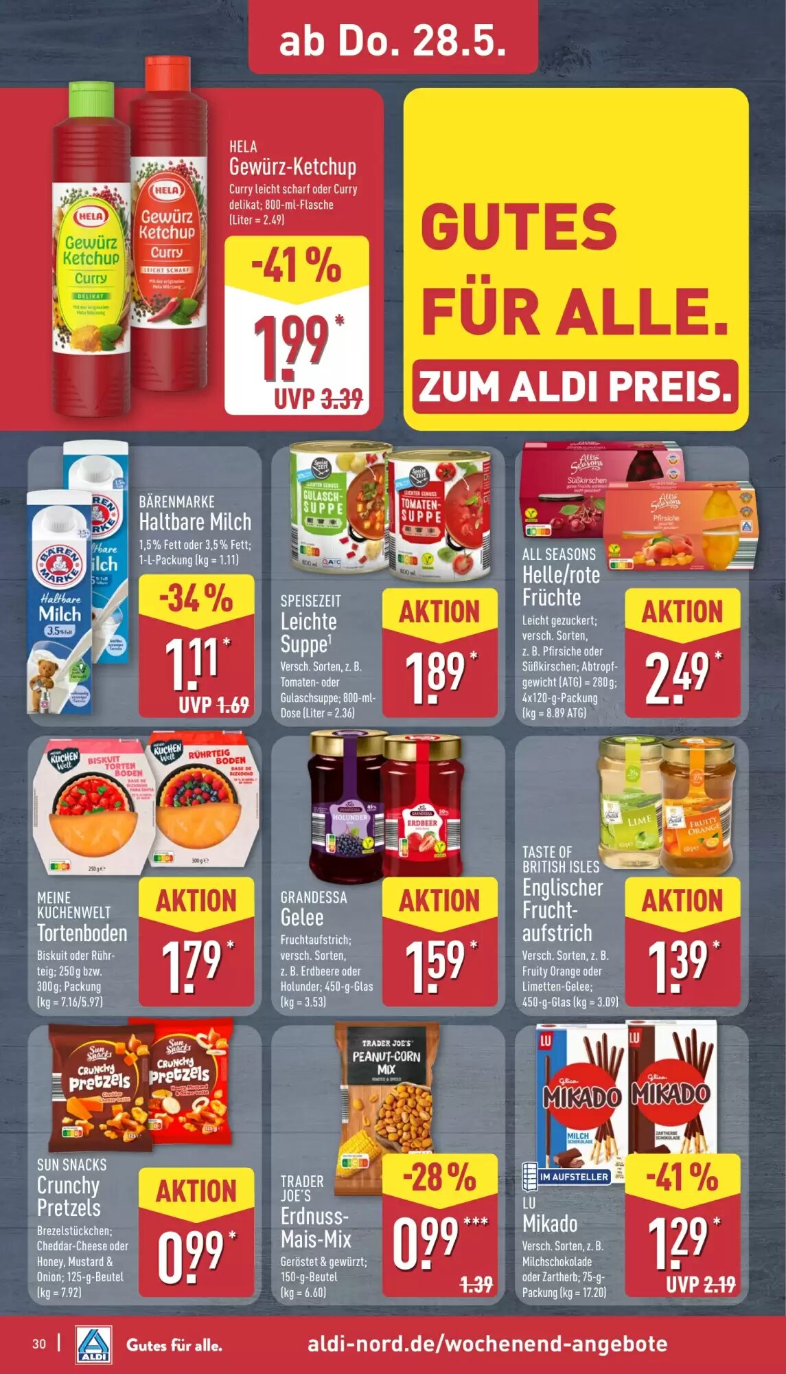 Aldi Nord Prospekt (ab 26.05.2026) zum Blättern - Seite 30