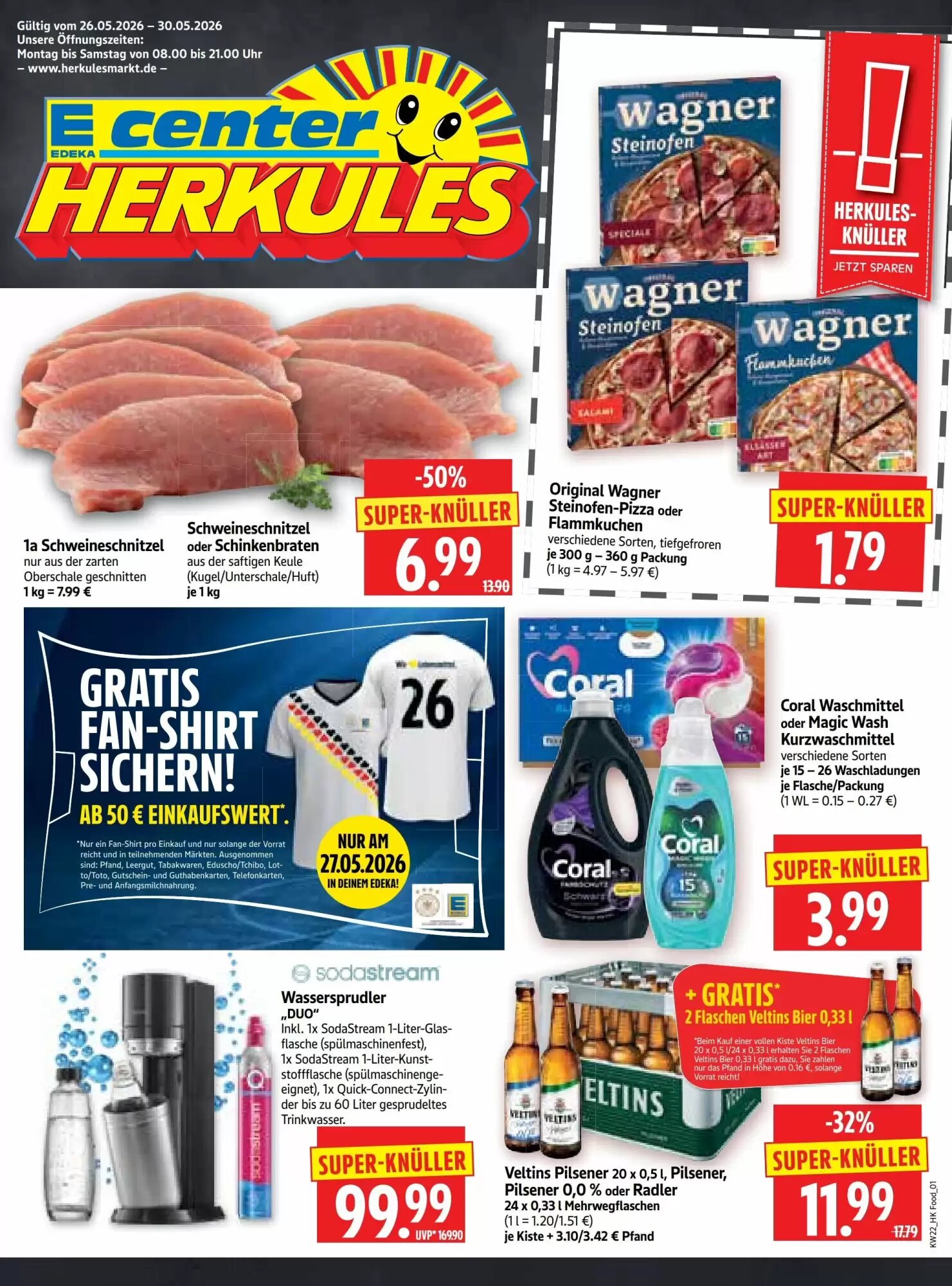 Edeka Herkules Prospekt (ab 26.05.2026) zum Blättern - Seite 1