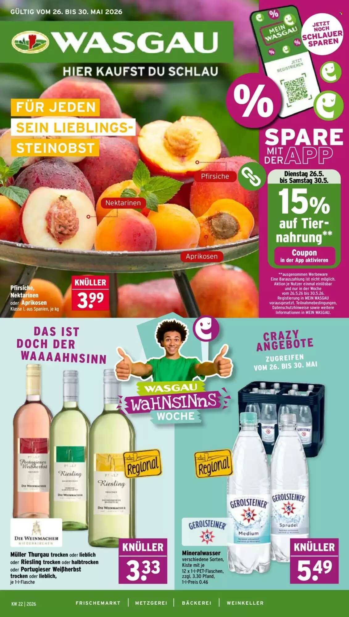 Wasgau Prospekt (ab 26.05.2026) zum Blättern - Seite 1