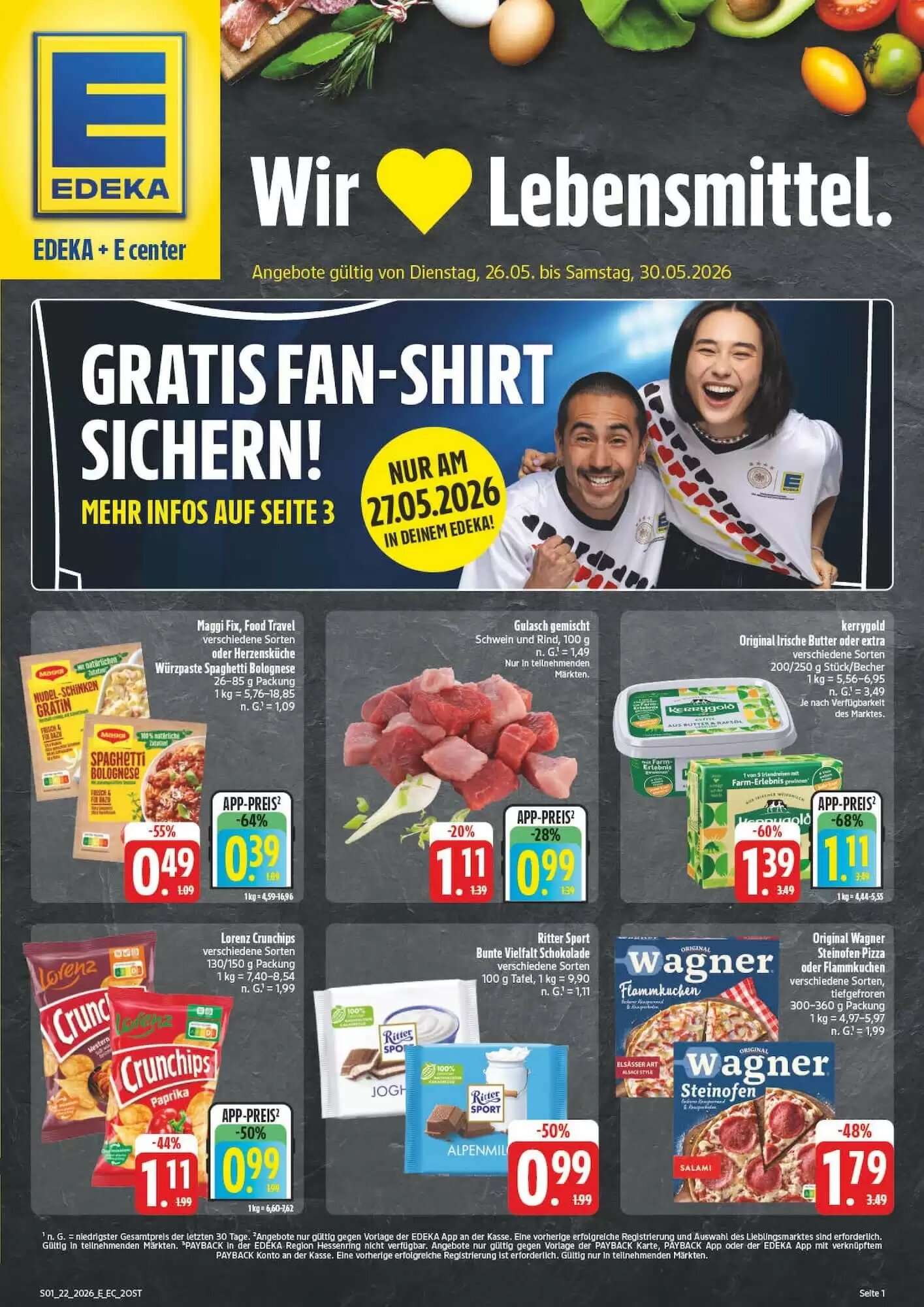Edeka Aktiv Markt Prospekt (ab 26.05.2026) zum Blättern - Seite 1