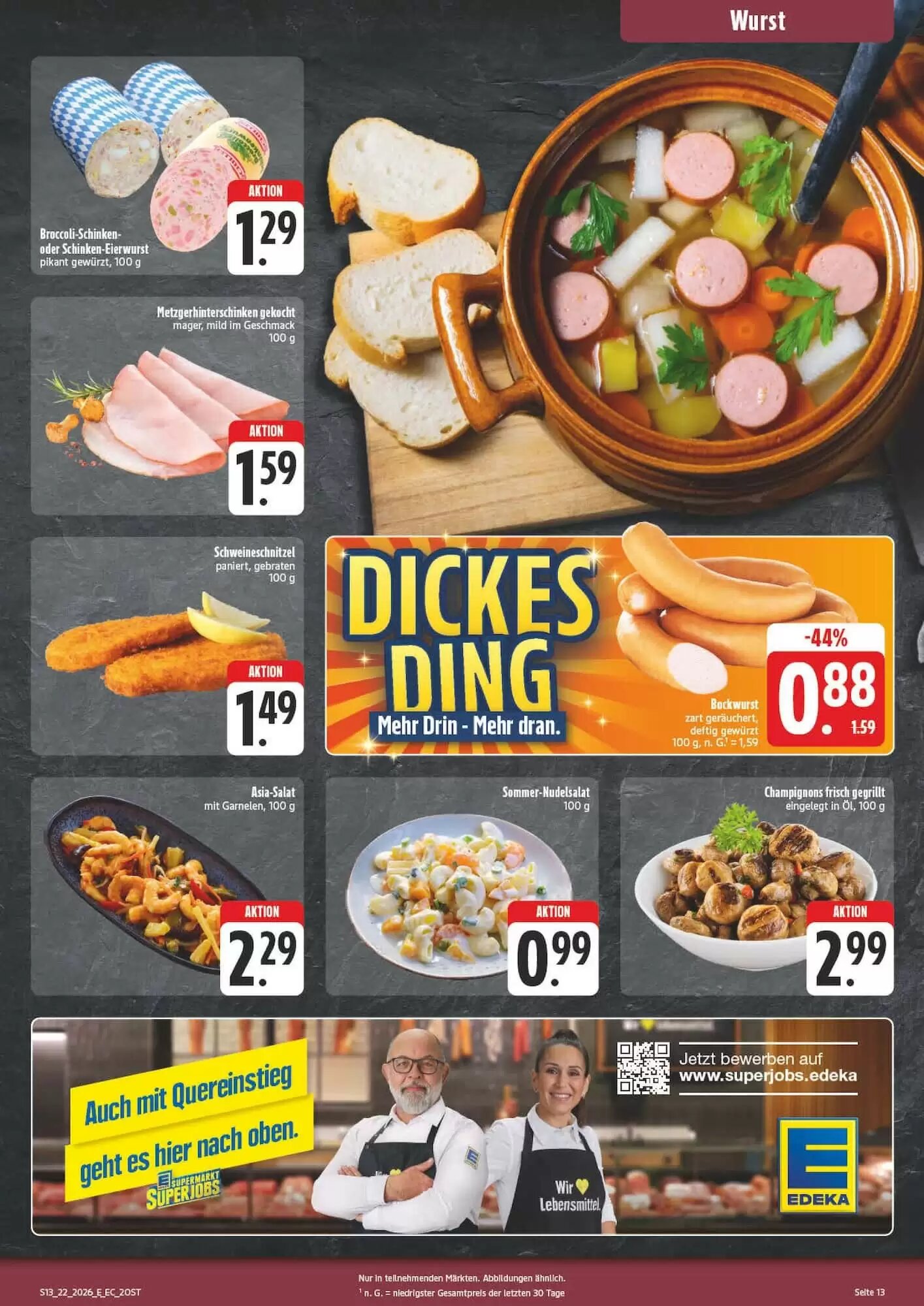 Edeka Aktiv Markt Prospekt (ab 26.05.2026) zum Blättern - Seite 13