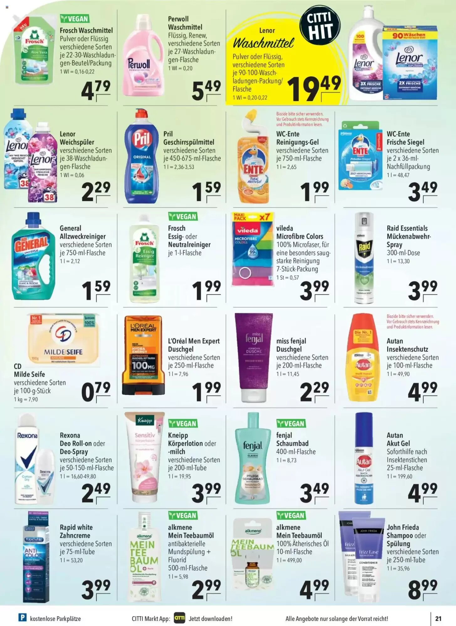 CITTI Markt Prospekt (ab 27.05.2026) zum Blättern - Seite 21