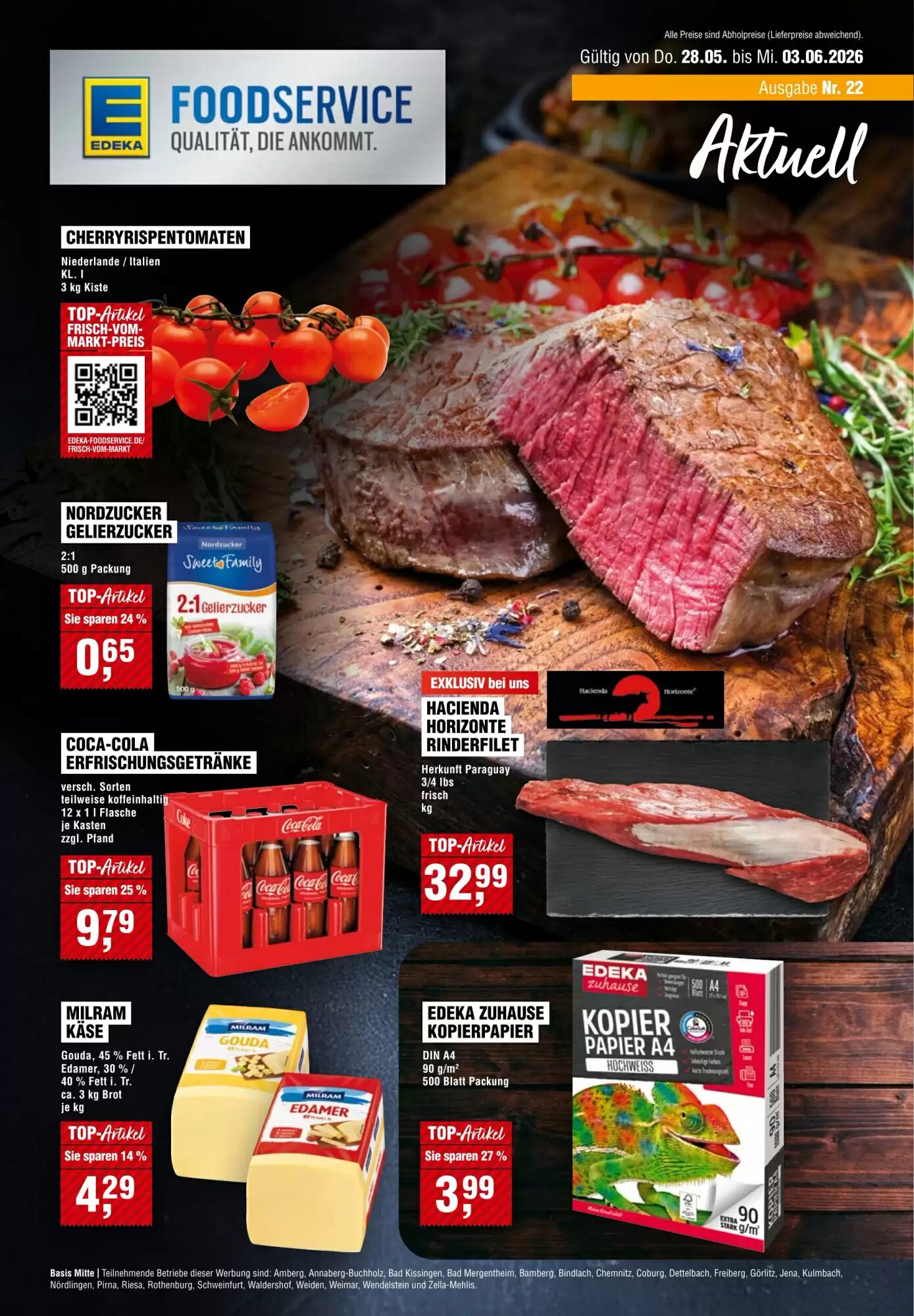 EDEKA Foodservice Prospekt (ab 28.05.2026) zum Blättern - Seite 1