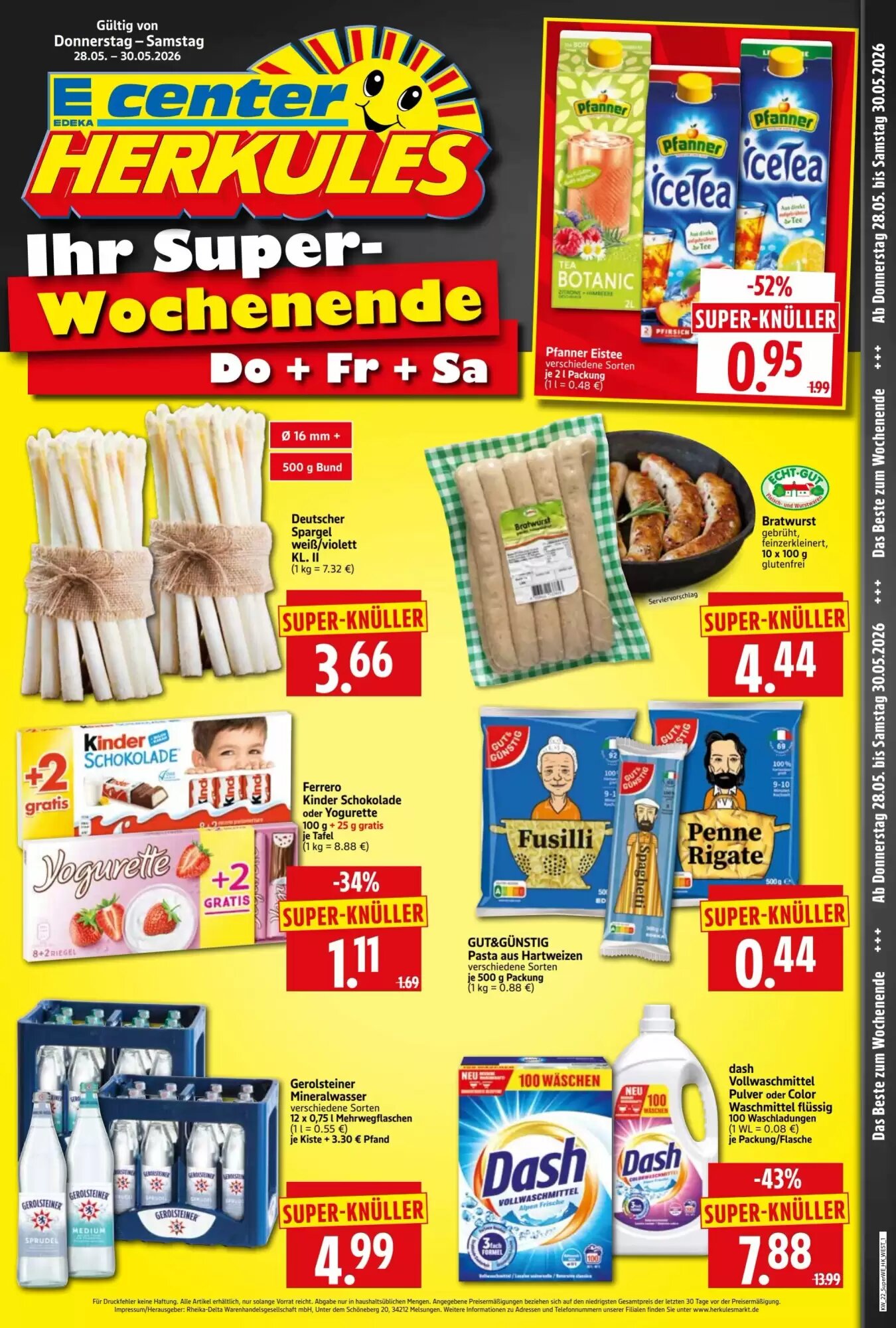 Edeka Herkules Prospekt (ab 28.05.2026) zum Blättern - Seite 1