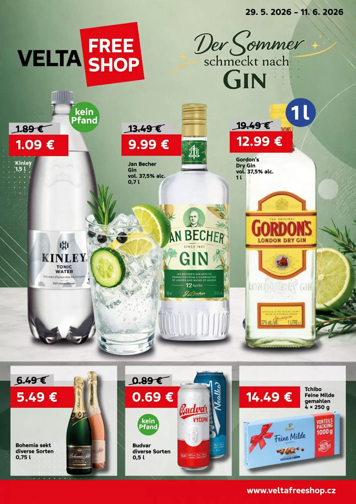 VELTA Free Shop Prospekt (ab 29.05.2026) zum Blättern - Seite 1