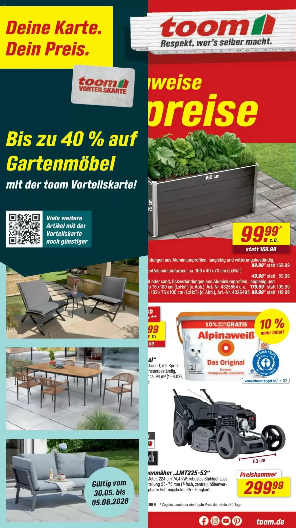 toom Baumarkt Prospekt (ab 30.05.2026) zum Blättern - Seite 1