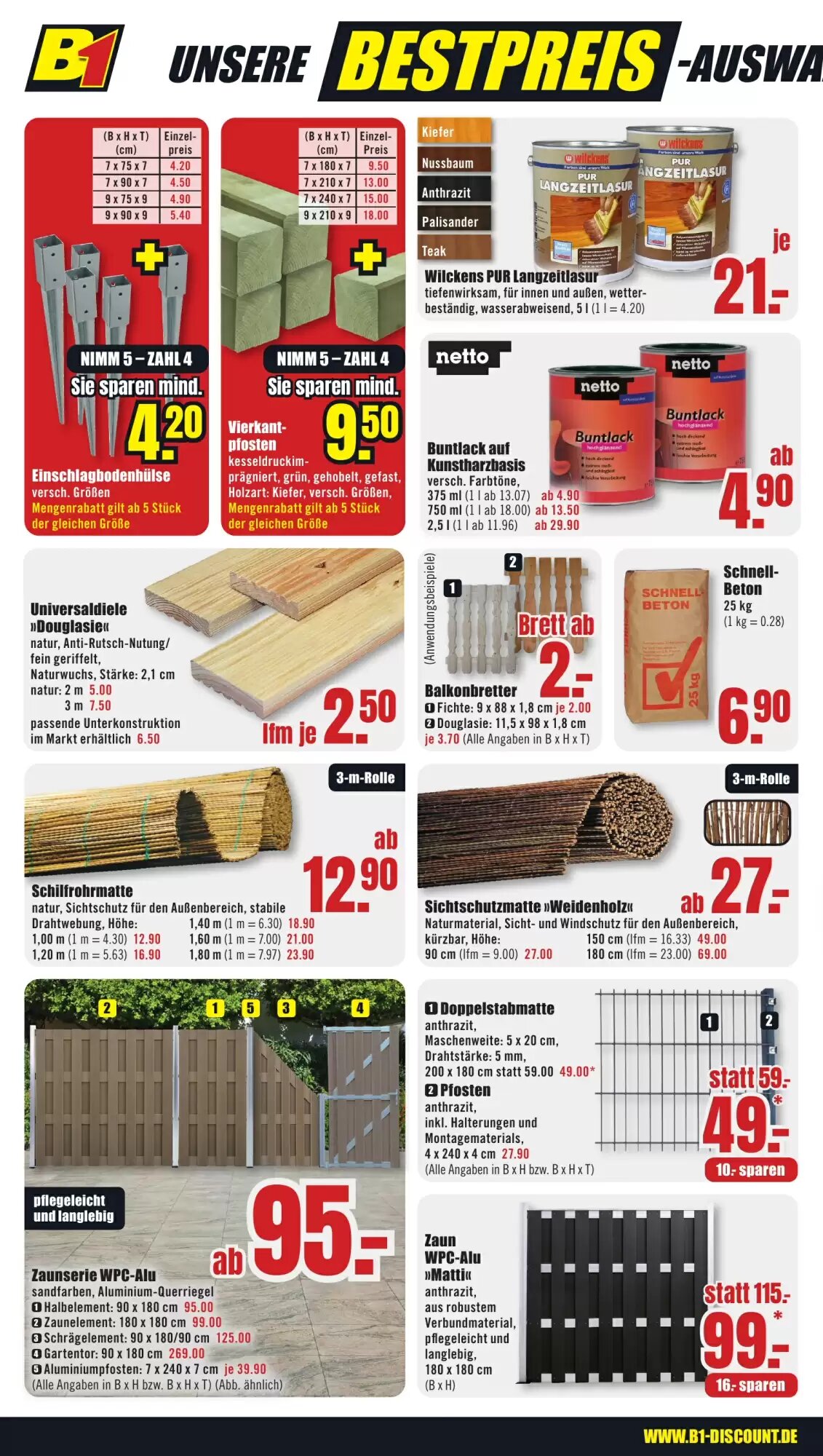 B1 Discount Baumarkt Prospekt (ab 30.05.2026) zum Blättern - Seite 4