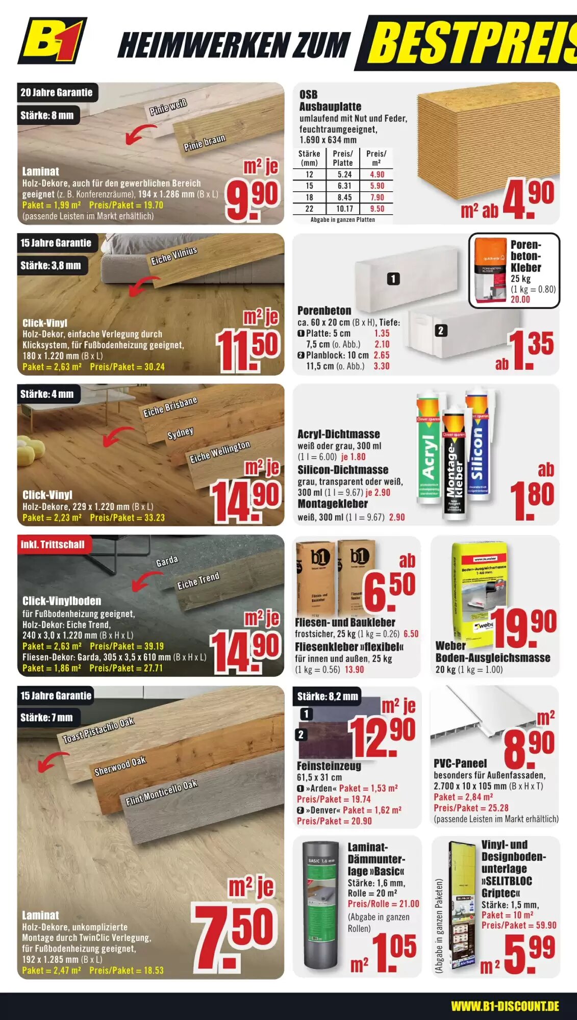 B1 Discount Baumarkt Prospekt (ab 30.05.2026) zum Blättern - Seite 6