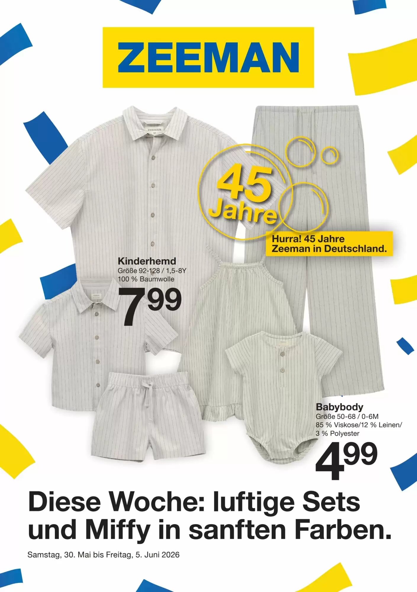Zeeman Prospekt (ab 30.05.2026) zum Blättern - Seite 1