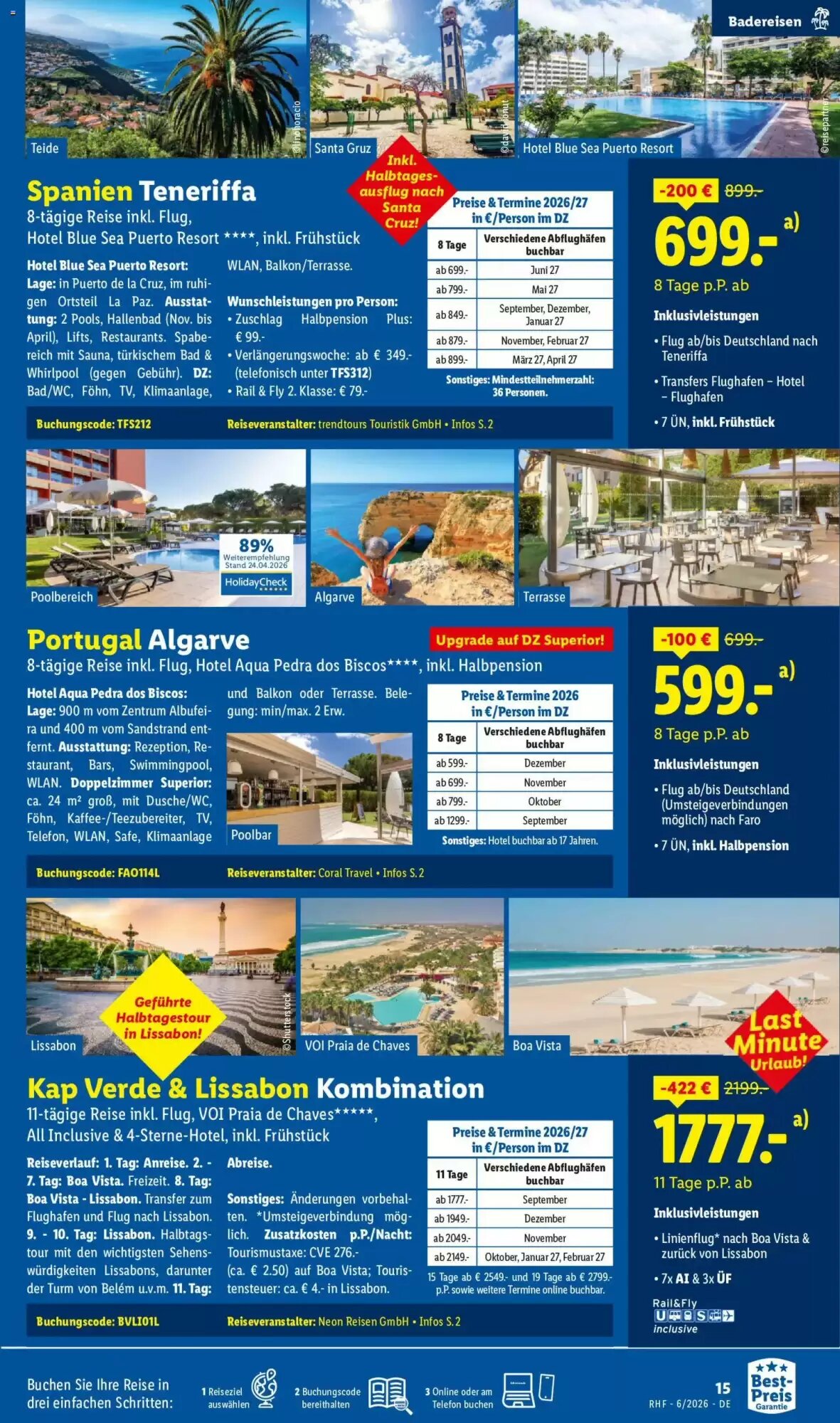 Lidl Reisen Prospekt (ab 30.05.2026) zum Blättern - Seite 15