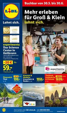 Lidl Reisen Prospekt (ab 30.05.2026) zum Blättern