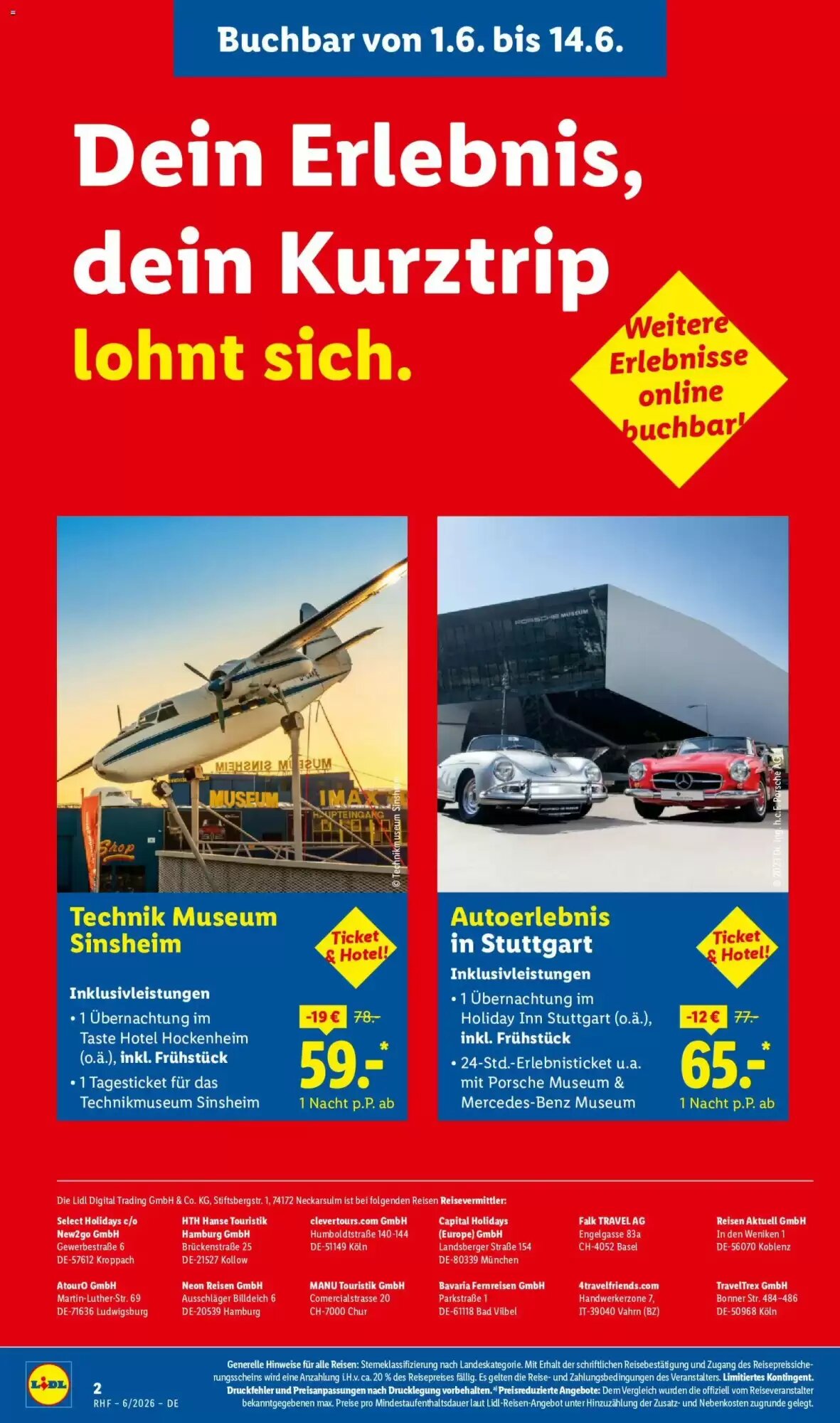 Lidl Reisen Prospekt (ab 30.05.2026) zum Blättern - Seite 2