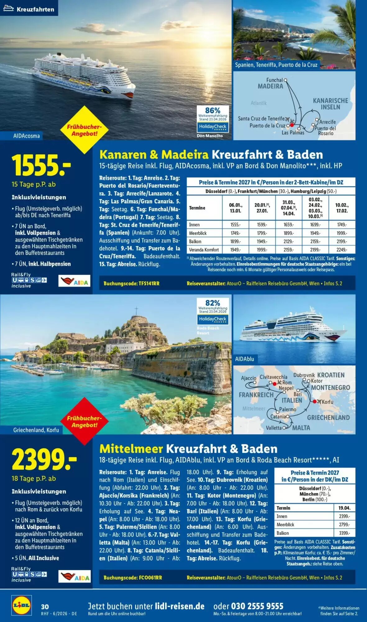 Lidl Reisen Prospekt (ab 30.05.2026) zum Blättern - Seite 30