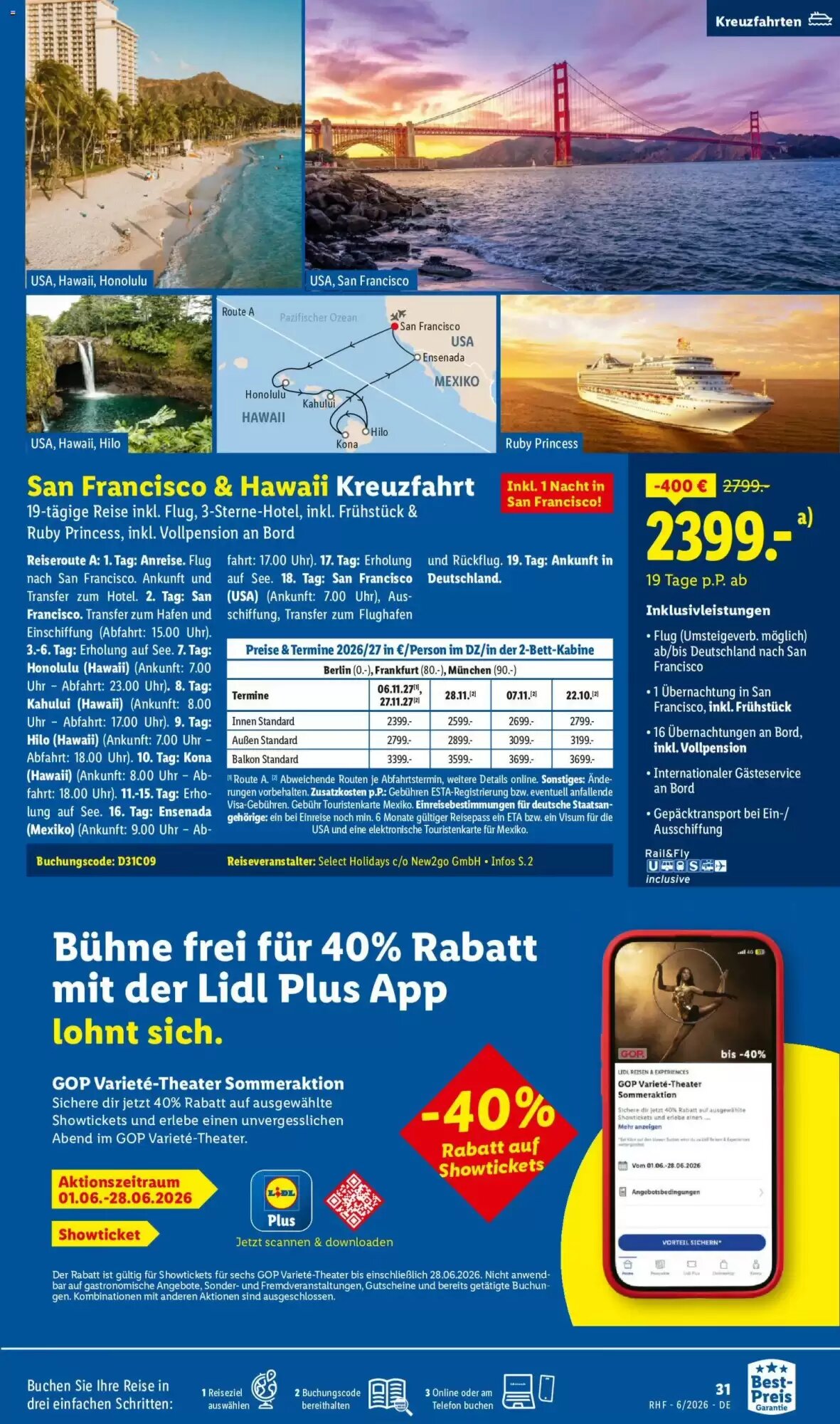 Lidl Reisen Prospekt (ab 30.05.2026) zum Blättern - Seite 31