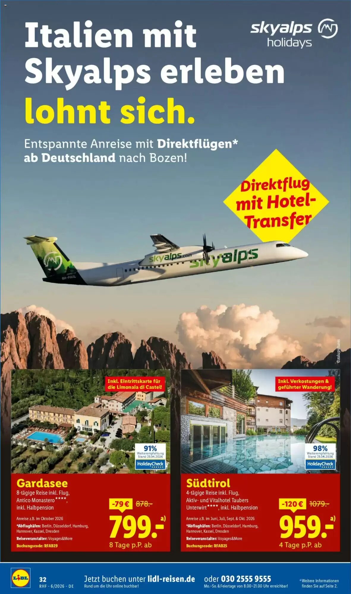 Lidl Reisen Prospekt (ab 30.05.2026) zum Blättern - Seite 32