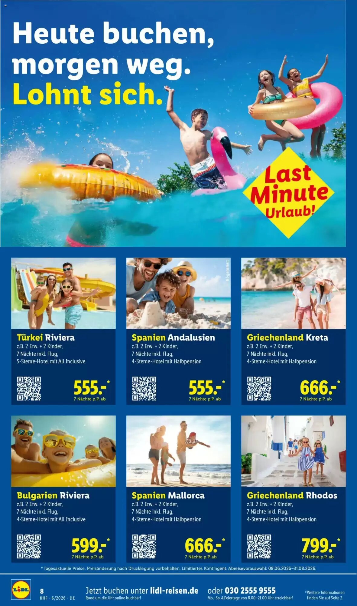 Lidl Reisen Prospekt (ab 30.05.2026) zum Blättern - Seite 8