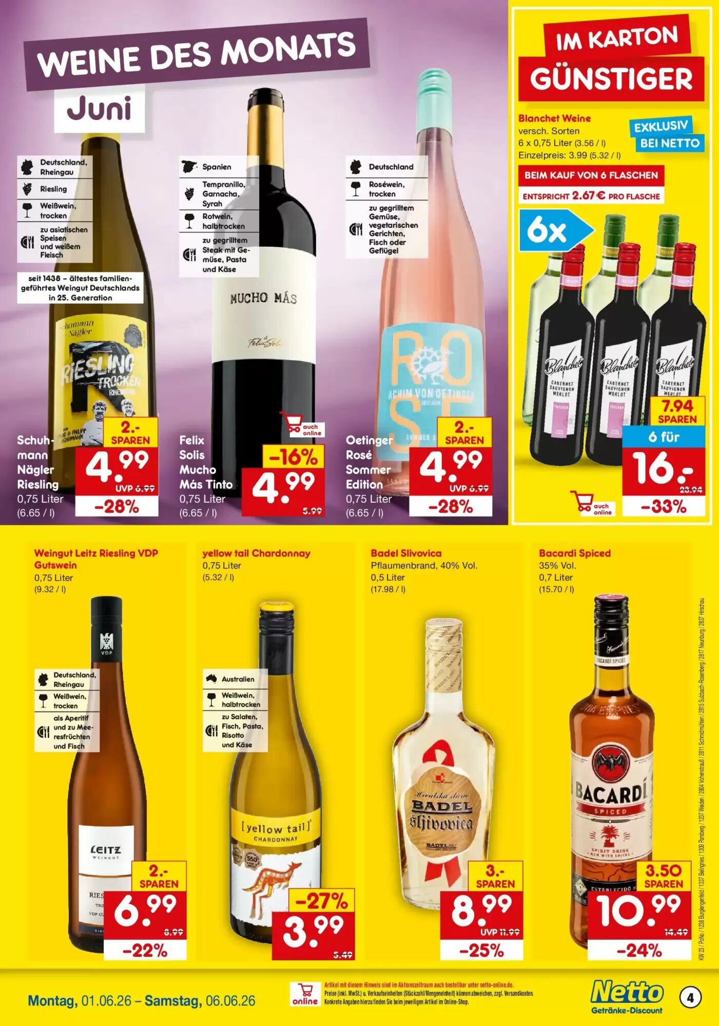 Netto Getränke Discount Prospekt (ab 31.05.2026) zum Blättern - Seite 4