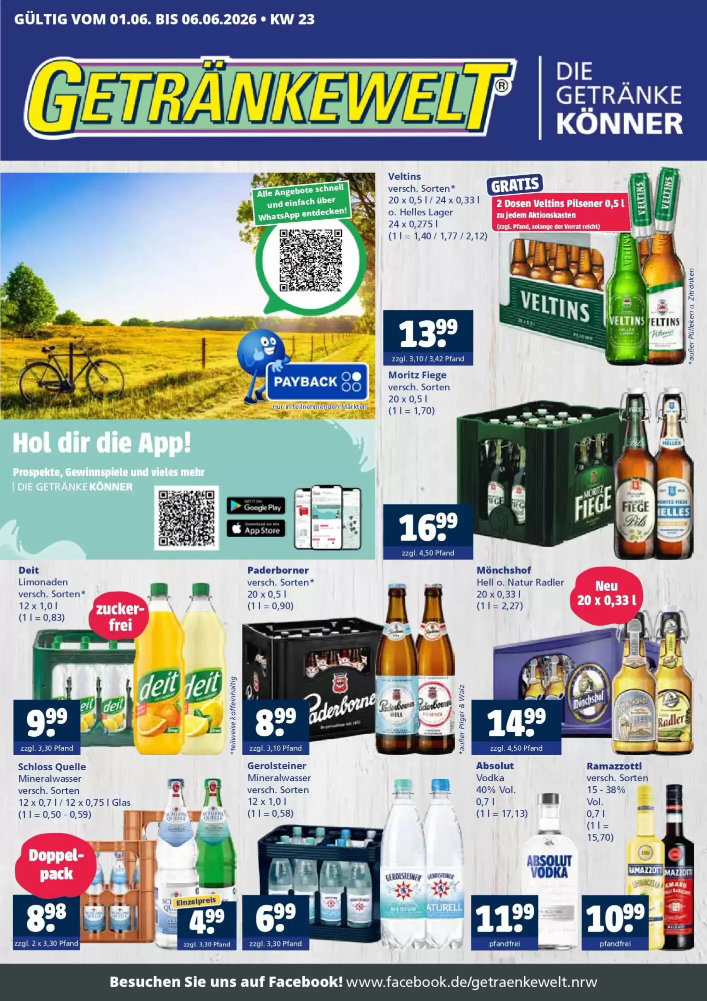 Getränkewelt Prospekt (ab 31.05.2026) zum Blättern - Seite 1