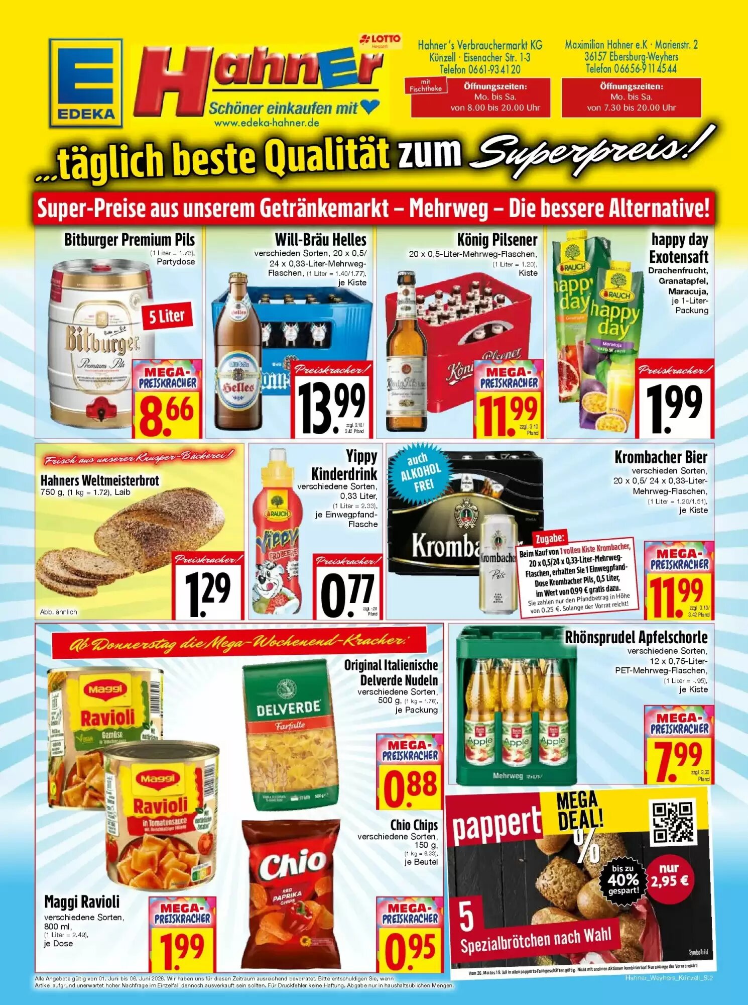 EDEKA Hahner Prospekt (ab 31.05.2026) zum Blättern - Seite 2