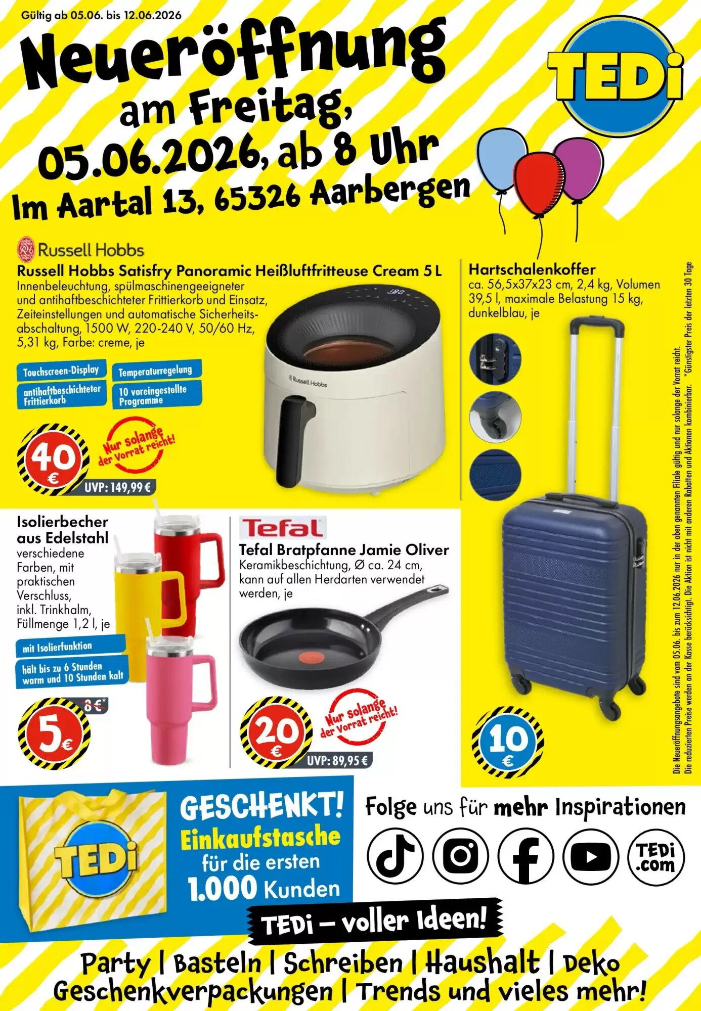 TEDi Prospekt (ab 31.05.2026) zum Blättern - Seite 1