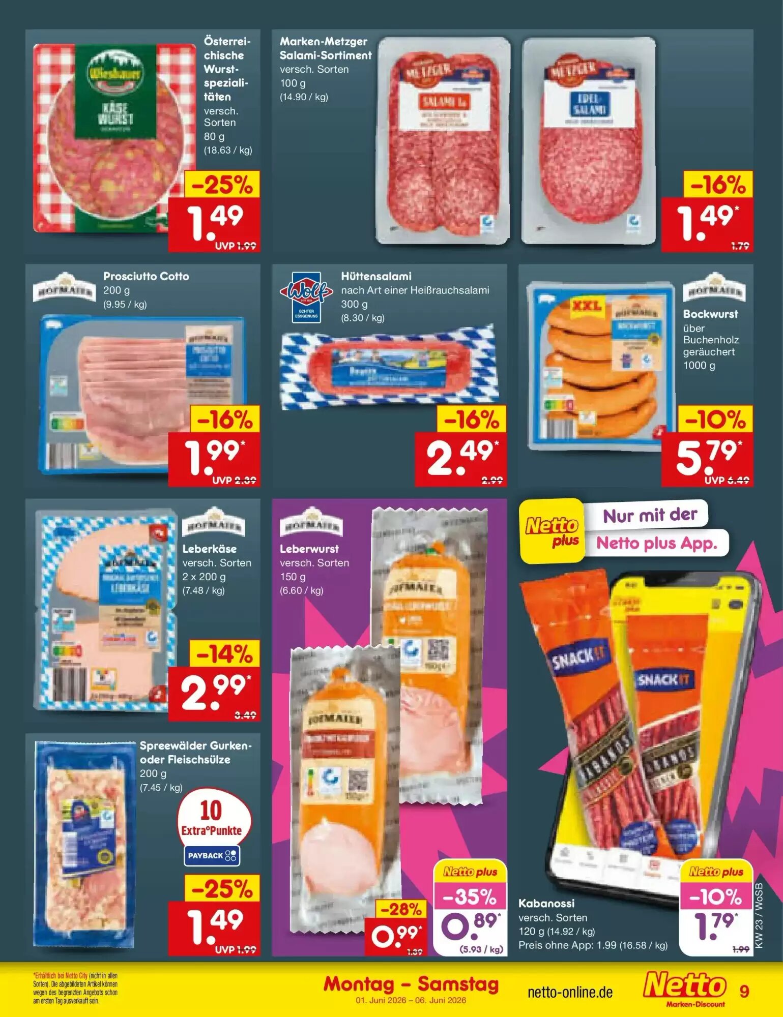 Netto Marken-Discount Prospekt (ab 01.06.2026) zum Blättern - Seite 9