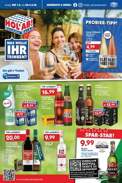 Hol'ab Getränkemarkt Prospekt (ab 01.06.2026) zum Blättern