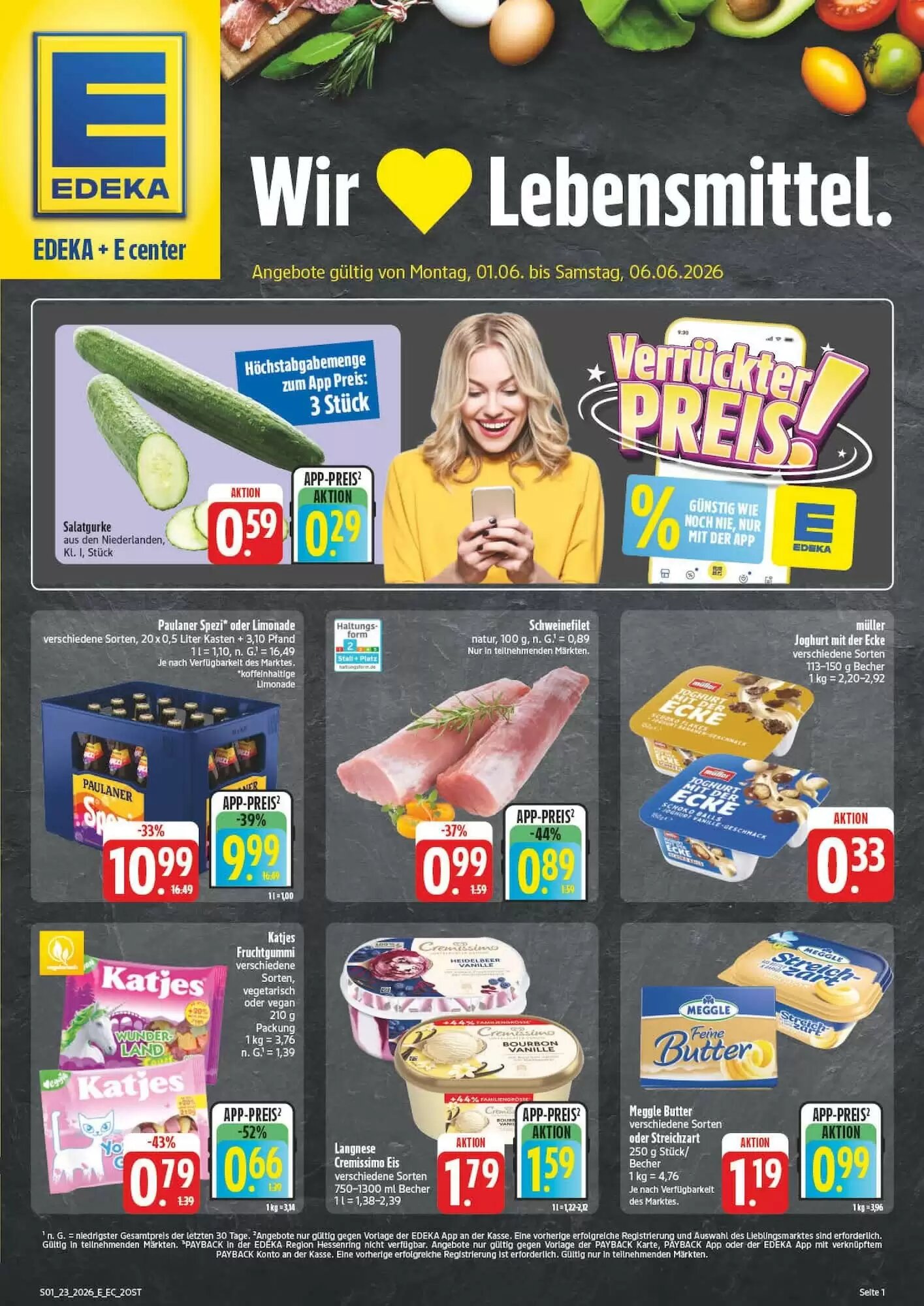 Edeka Aktiv Markt Prospekt (ab 01.06.2026) zum Blättern - Seite 1