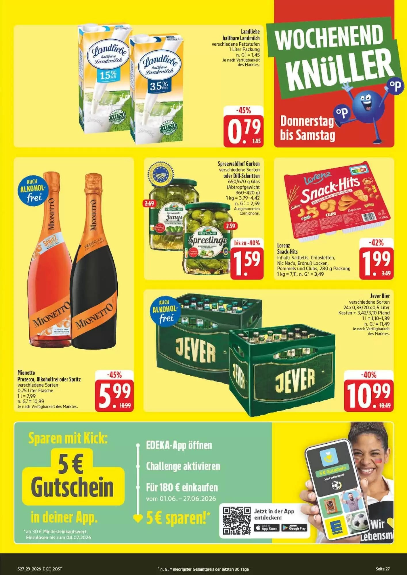 Edeka Aktiv Markt Prospekt (ab 01.06.2026) zum Blättern - Seite 27