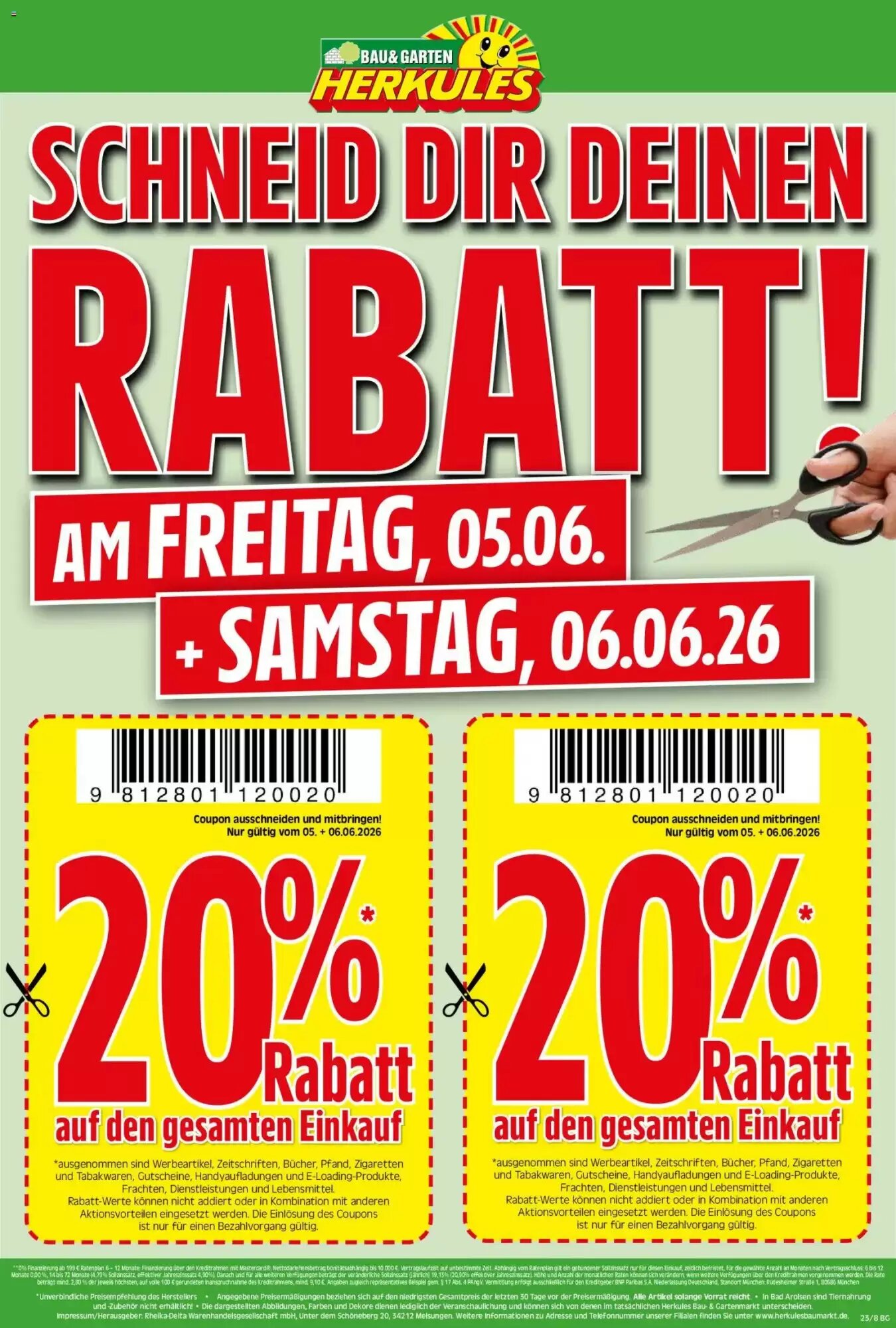 Herkules Baumarkt Prospekt (ab 01.06.2026) zum Blättern - Seite 8