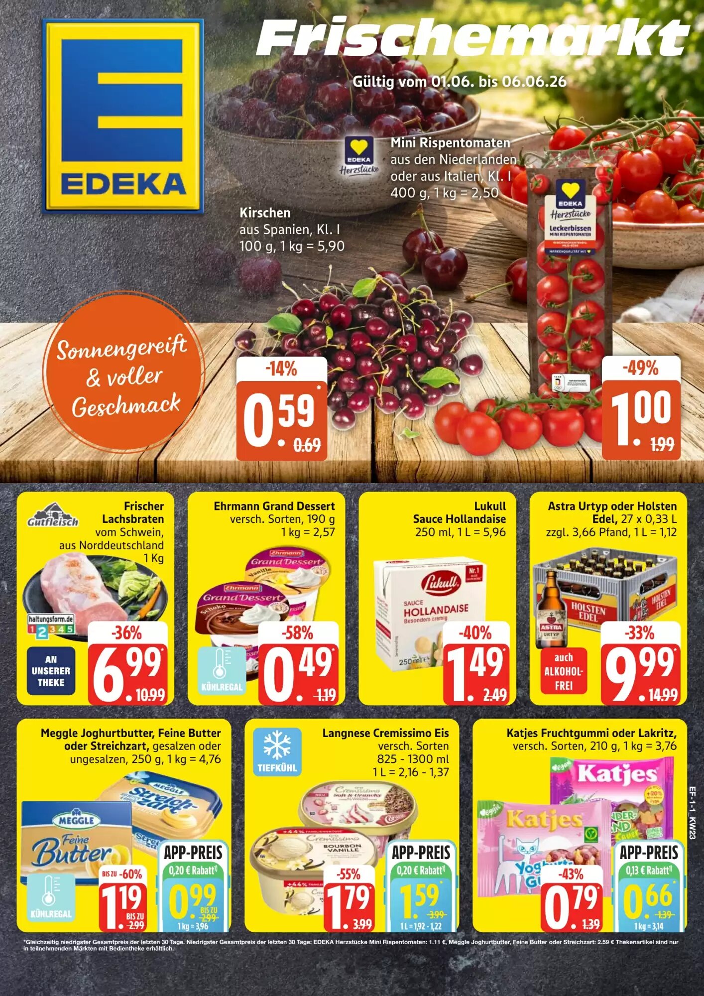 Edeka Frischemarkt Prospekt (ab 01.06.2026) zum Blättern - Seite 1