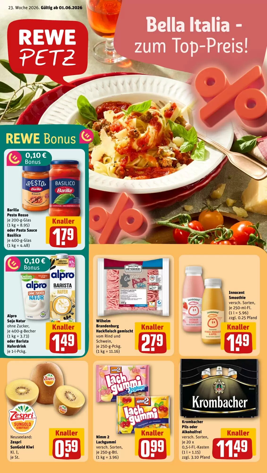 REWE PETZ Prospekt (ab 01.06.2026) zum Blättern - Seite 1