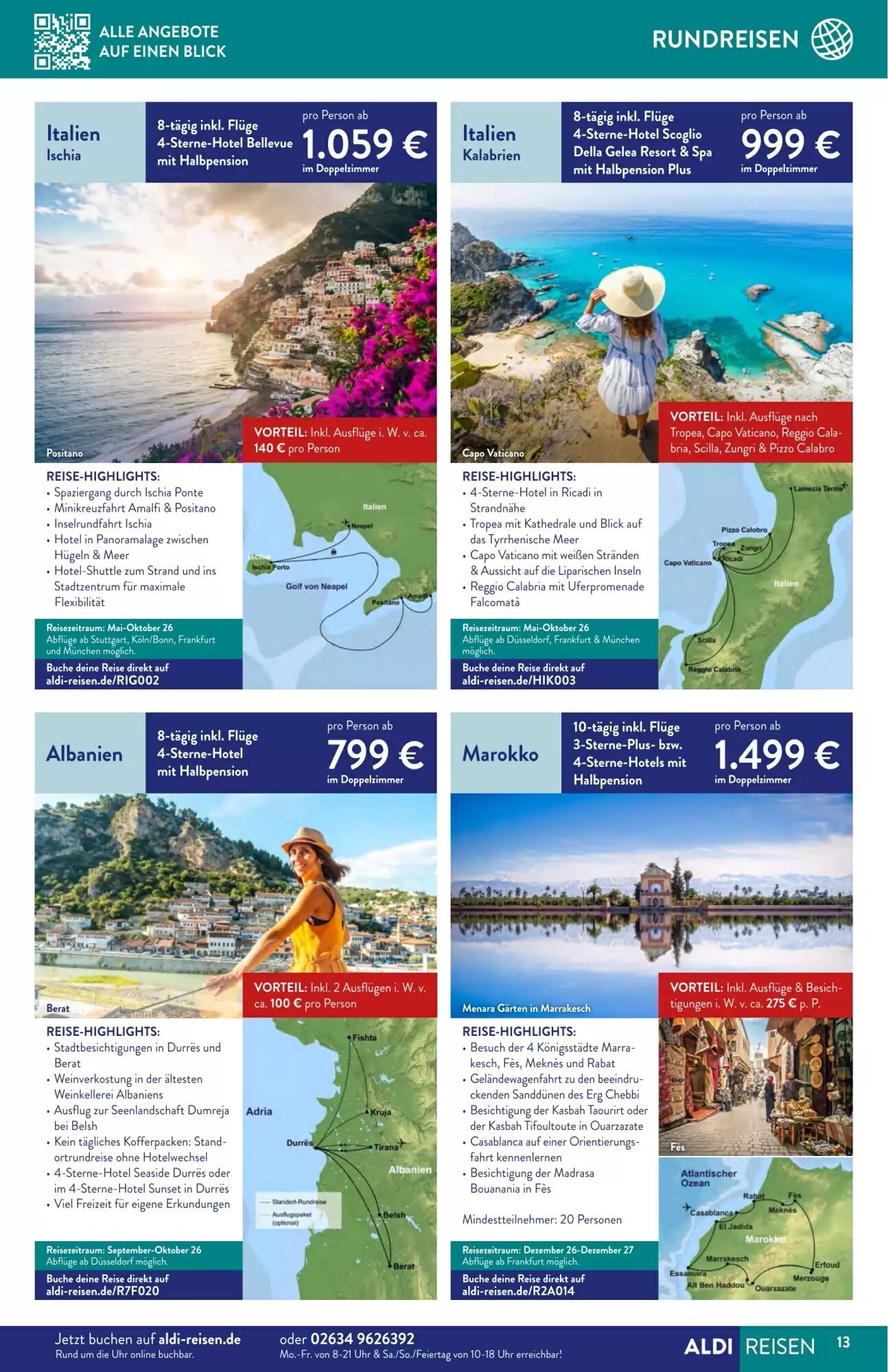 ALDI Nord Reisen Prospekt (ab 01.06.2026) zum Blättern - Seite 13