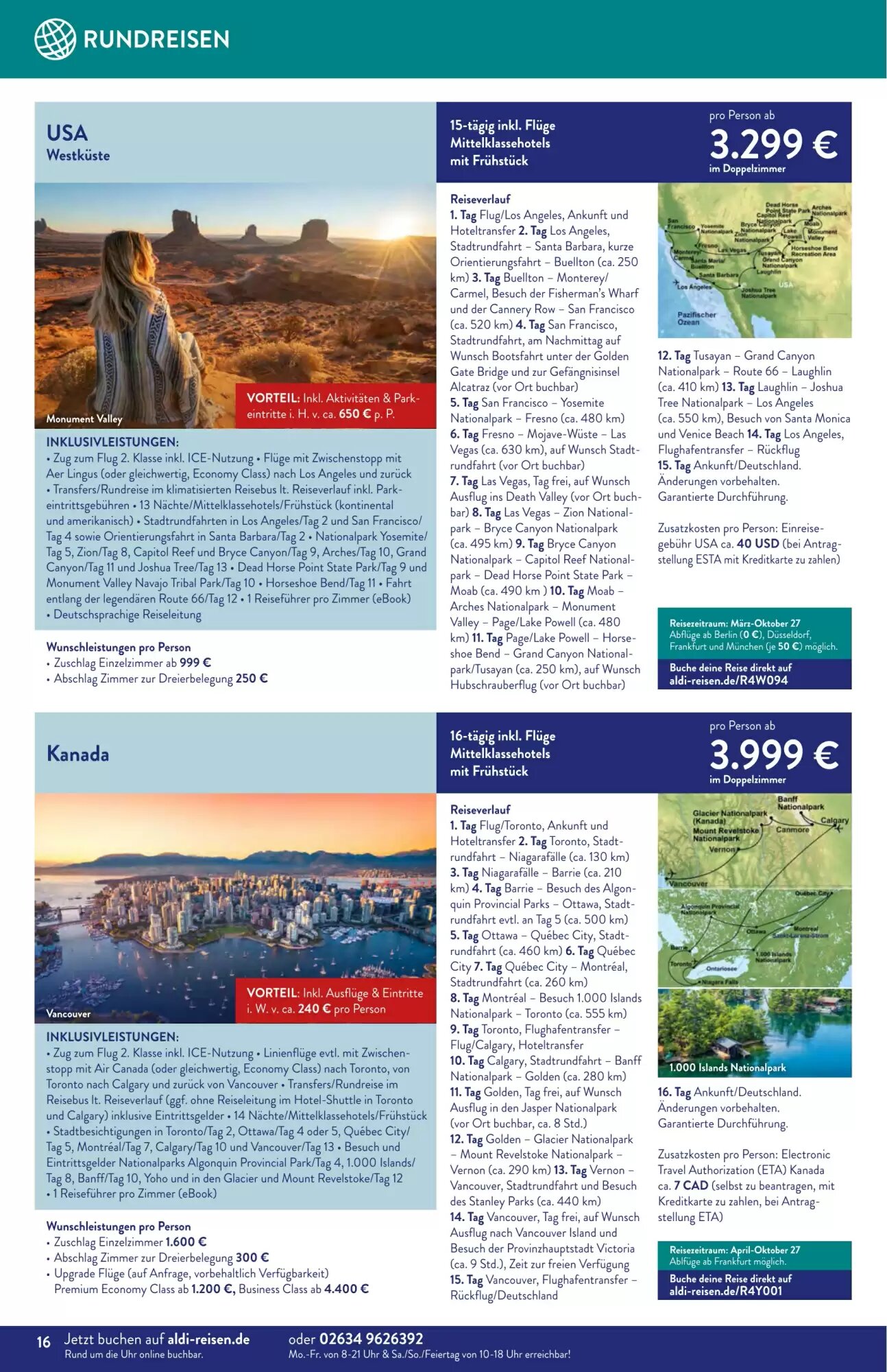ALDI Nord Reisen Prospekt (ab 01.06.2026) zum Blättern - Seite 16