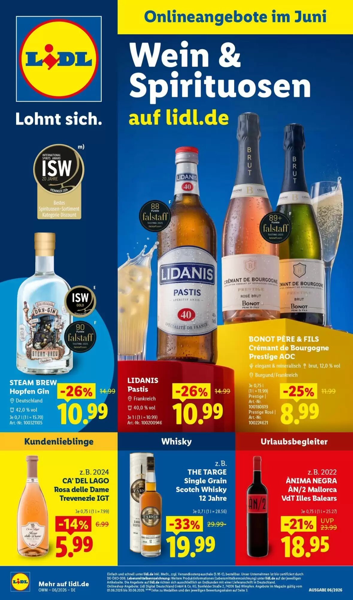 Lidl Prospekt (ab 01.06.2026) zum Blättern - Seite 1