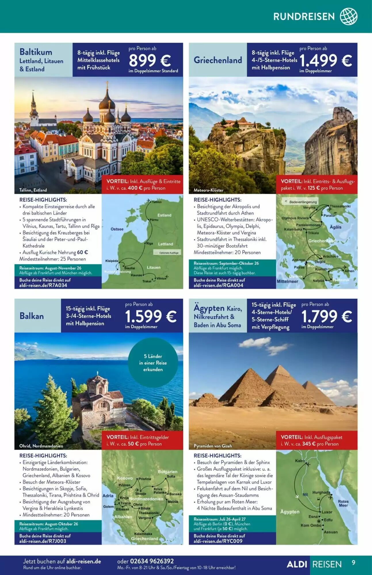 Aldi Süd Reisen Prospekt (ab 01.06.2026) zum Blättern - Seite 9