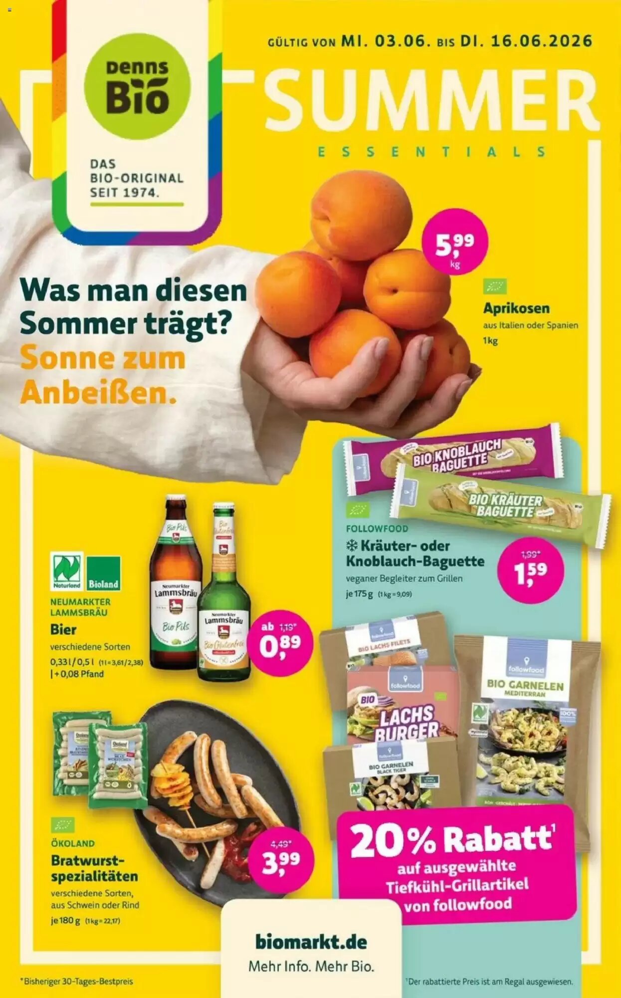 Denns BioMarkt Prospekt (ab 03.06.2026) zum Blättern - Seite 1