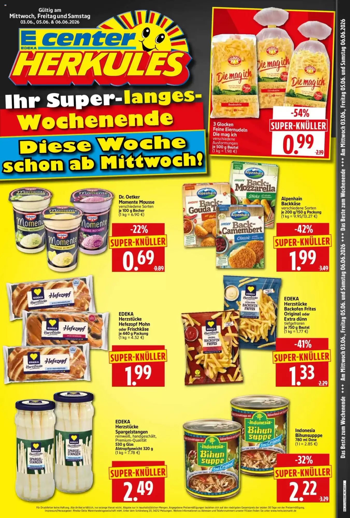 Edeka Herkules Prospekt (ab 03.06.2026) zum Blättern - Seite 1