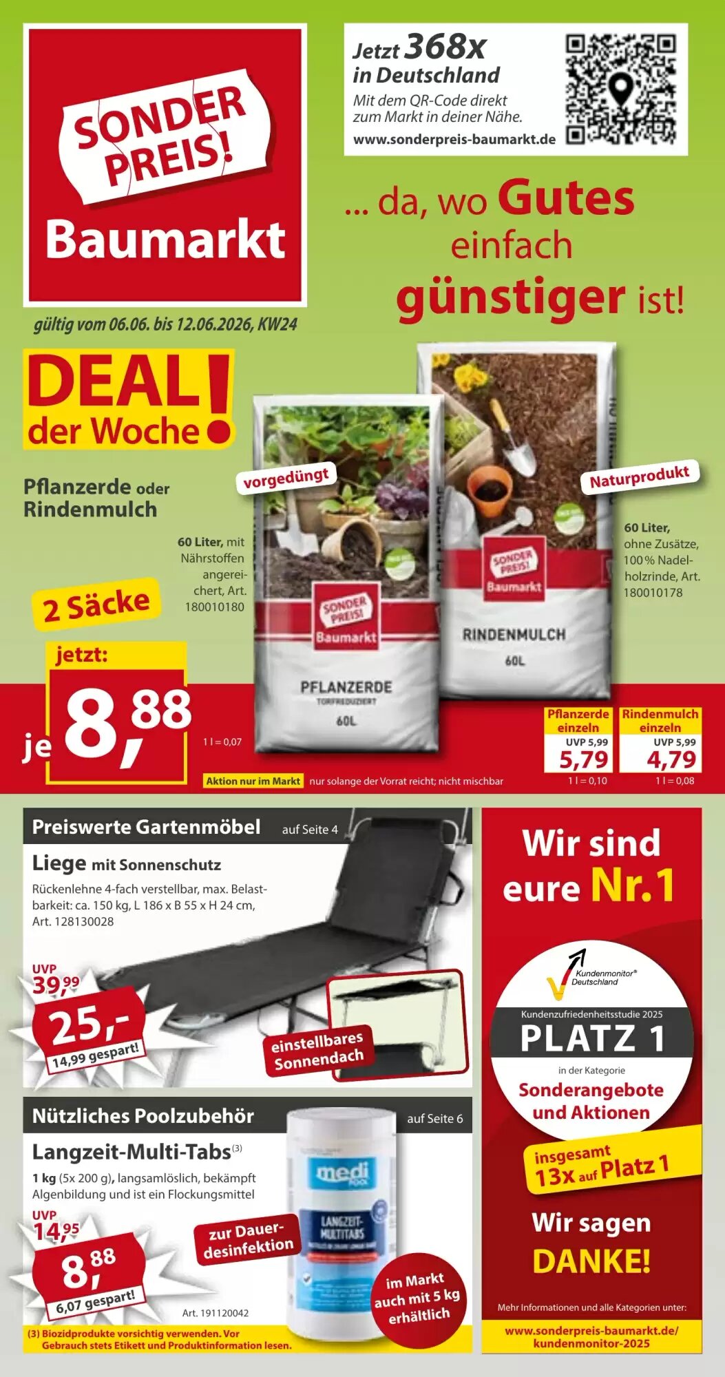 Sonderpreis Baumarkt Prospekt (ab 06.06.2026) zum Blättern - Seite 1