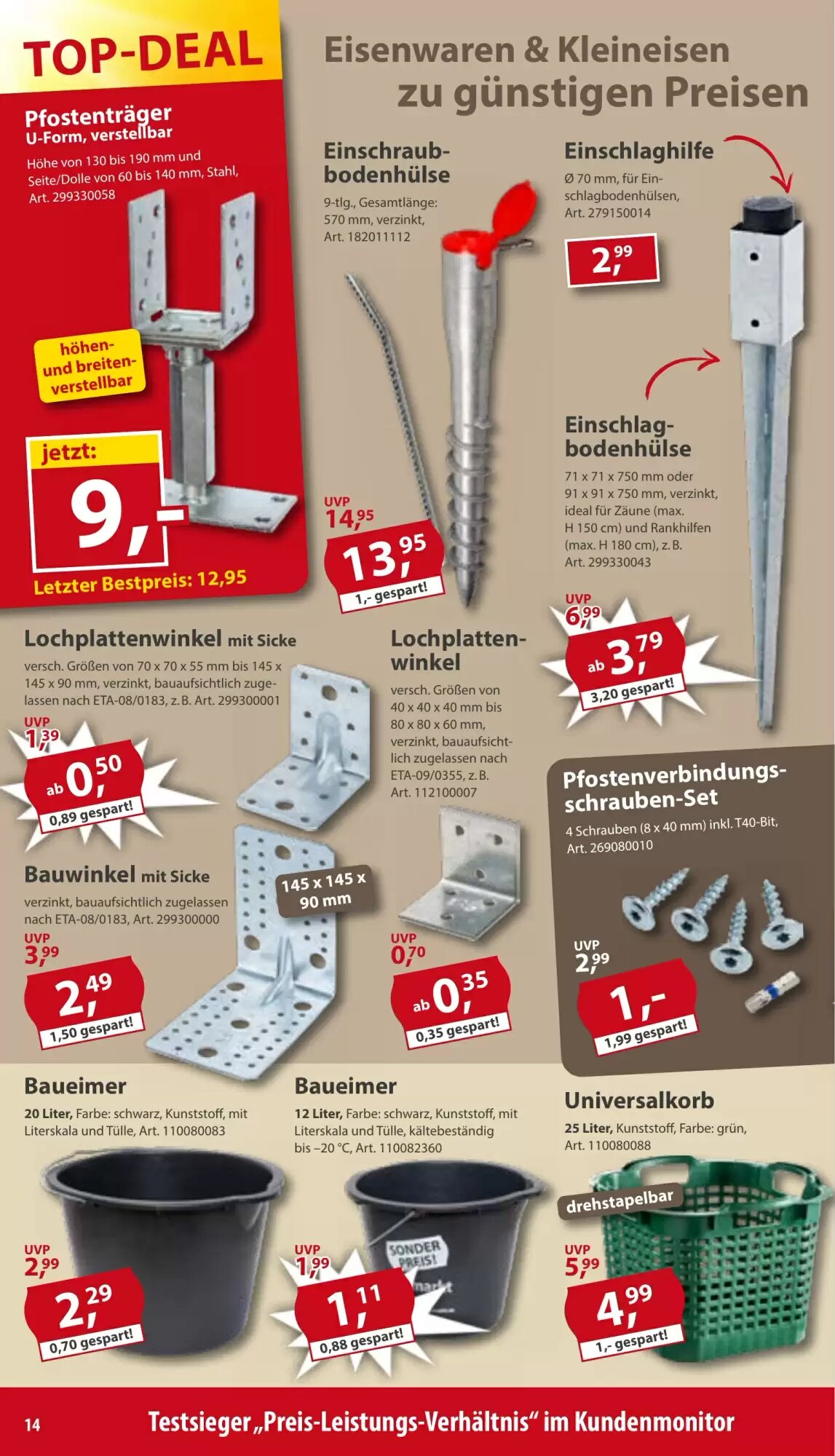 Sonderpreis Baumarkt Prospekt (ab 06.06.2026) zum Blättern - Seite 14