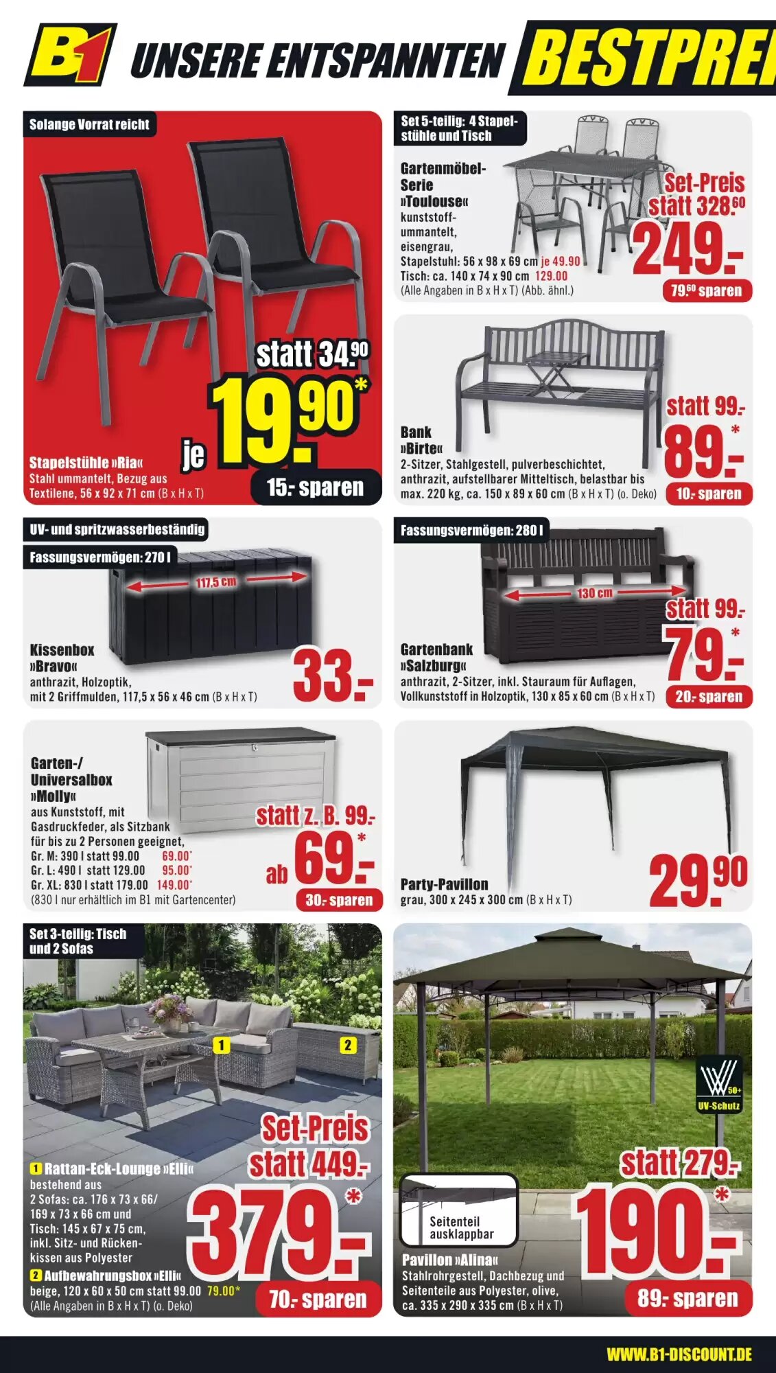 B1 Discount Baumarkt Prospekt (ab 06.06.2026) zum Blättern - Seite 2