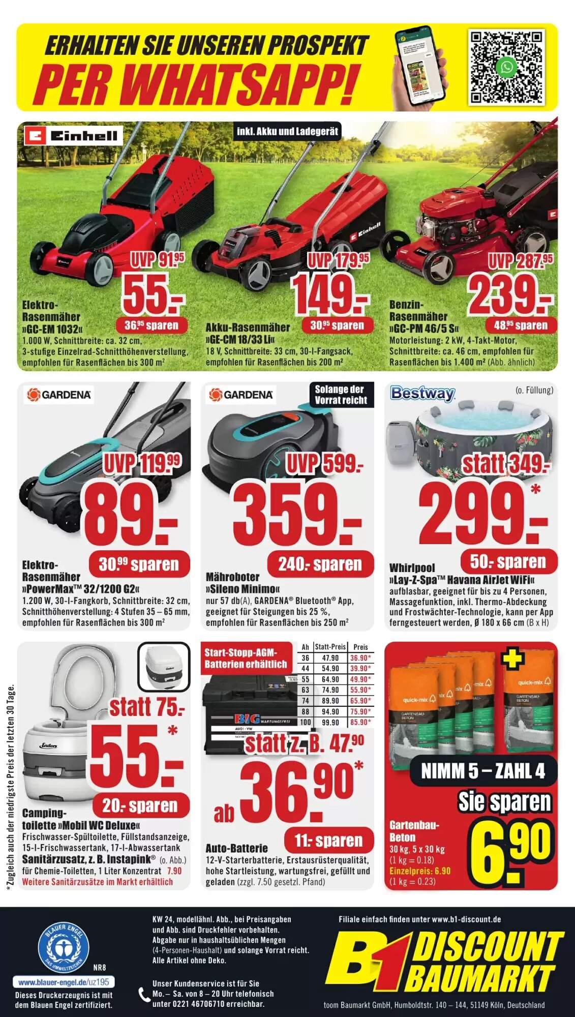 B1 Discount Baumarkt Prospekt (ab 06.06.2026) zum Blättern - Seite 8