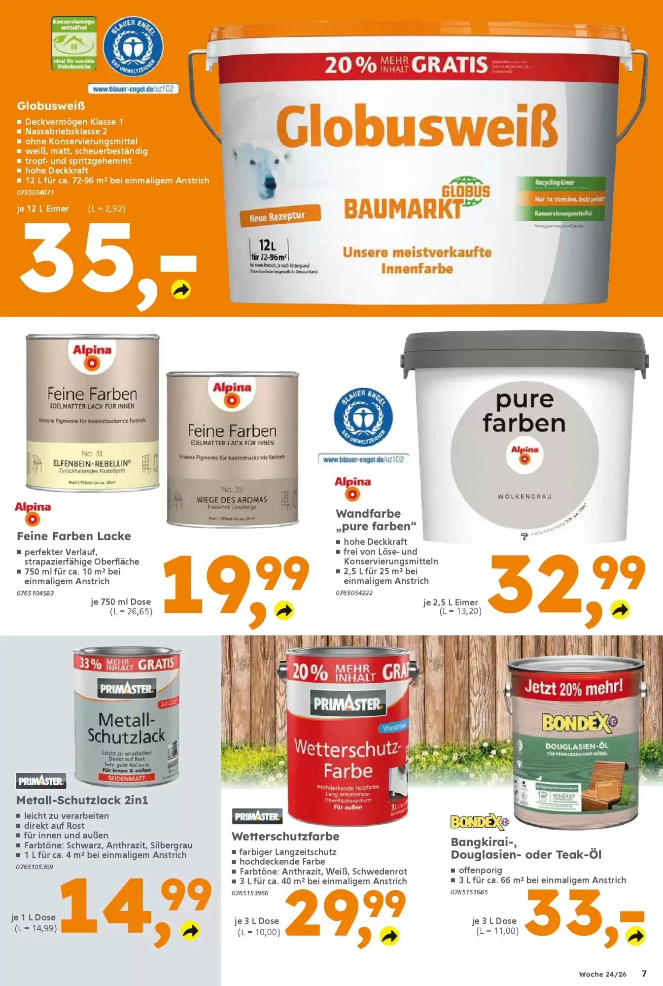 Globus Baumarkt Prospekt (ab 07.06.2026) zum Blättern - Seite 7