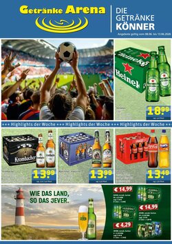 Getränke Arena Prospekt (ab 07.06.2026) zum Blättern