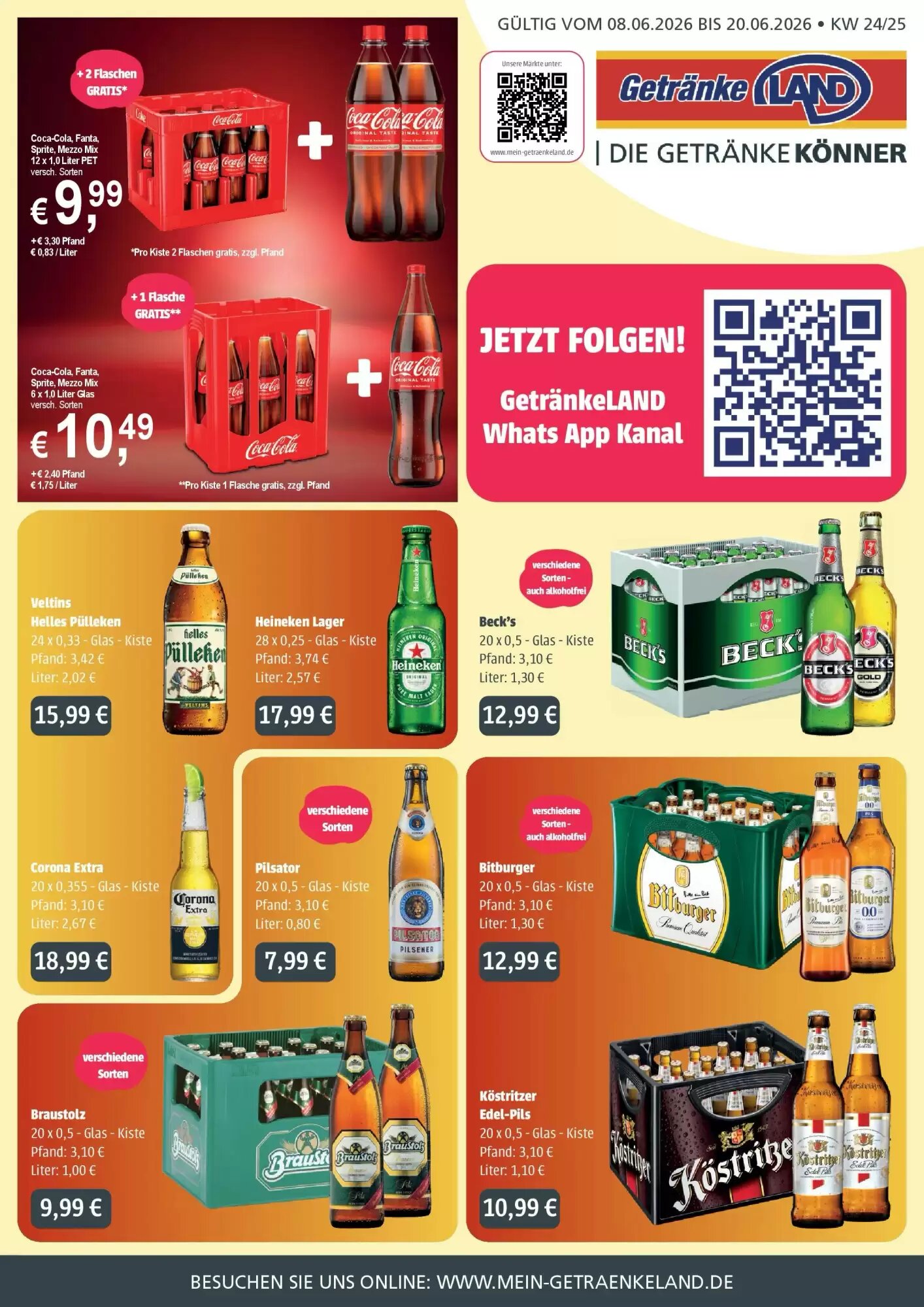 Getränkeland Prospekt (ab 07.06.2026) zum Blättern - Seite 1