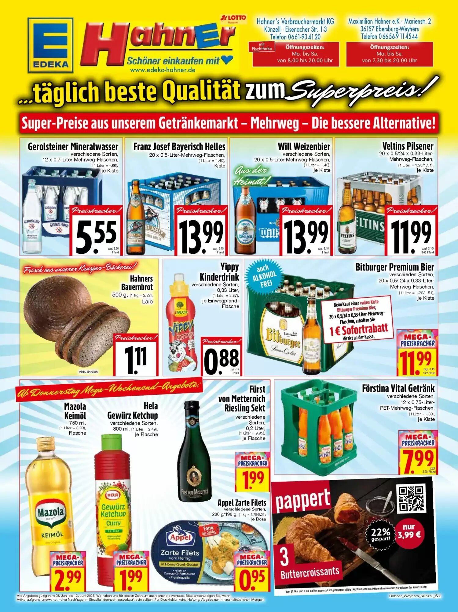 EDEKA Hahner Prospekt (ab 07.06.2026) zum Blättern - Seite 2