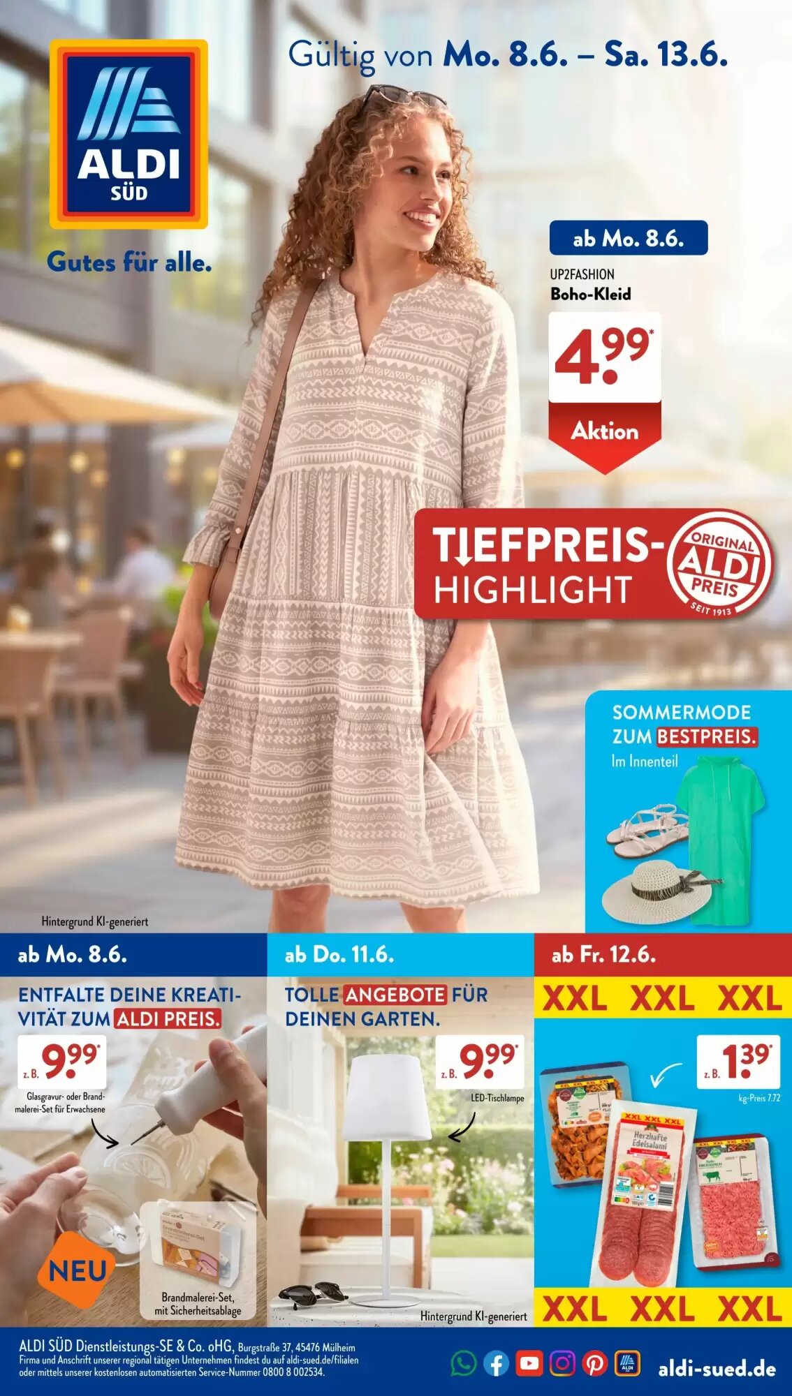 Aldi Süd Prospekt (ab 08.06.2026) zum Blättern - Seite 1