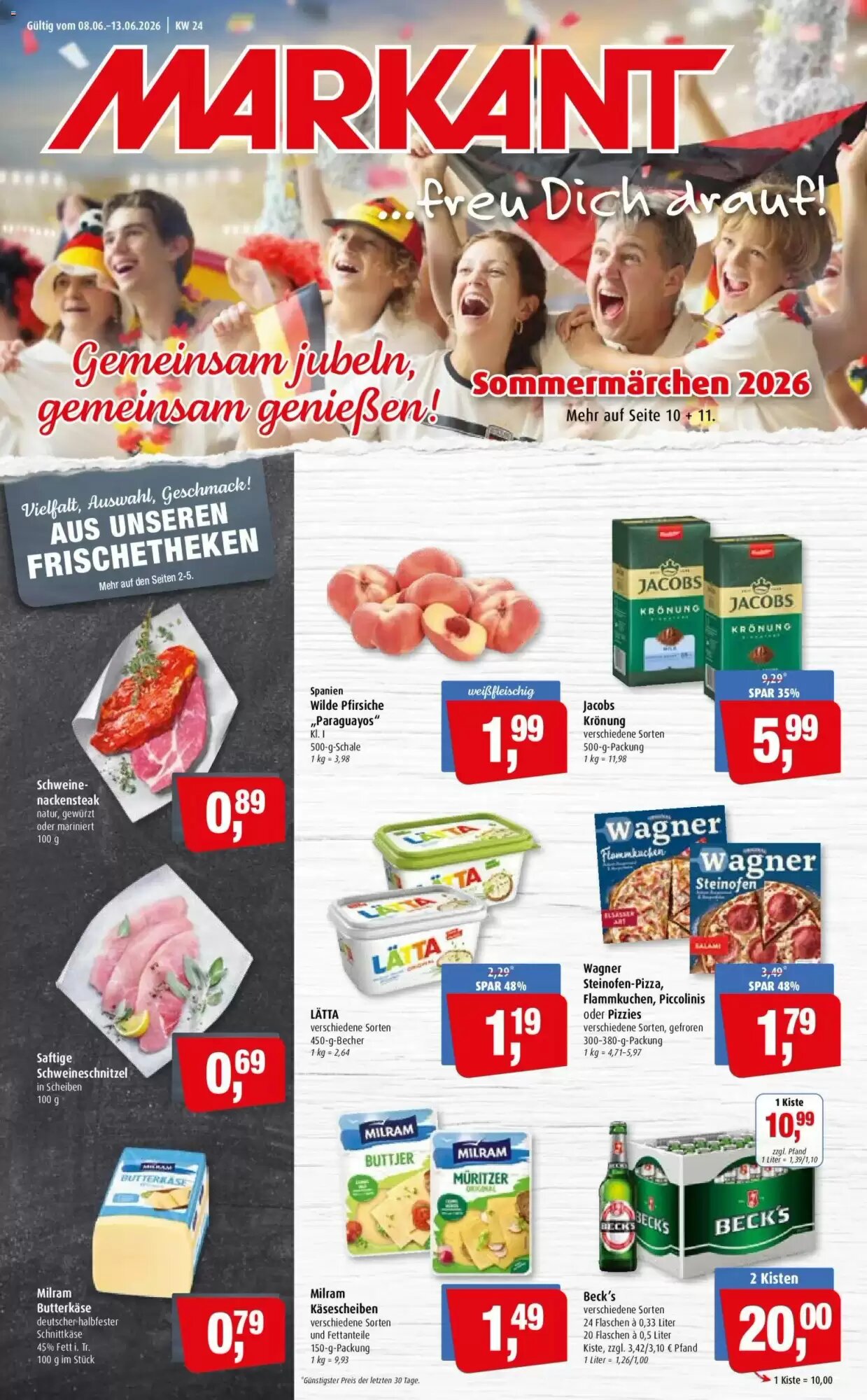 Markant Markt Prospekt (ab 08.06.2026) zum Blättern - Seite 1