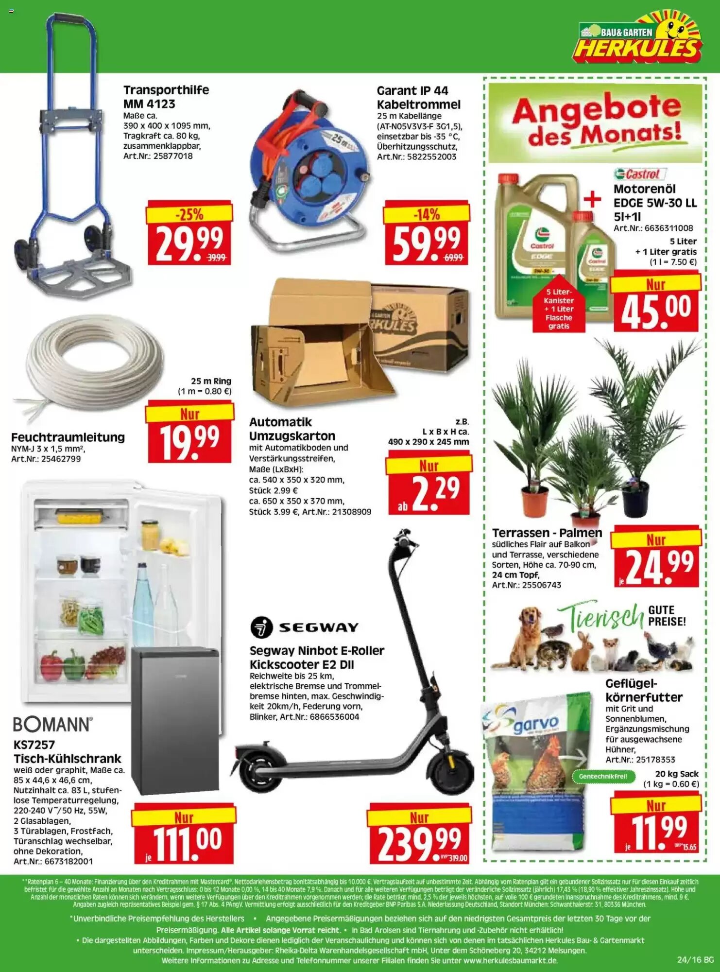 Herkules Baumarkt Prospekt (ab 08.06.2026) zum Blättern - Seite 16