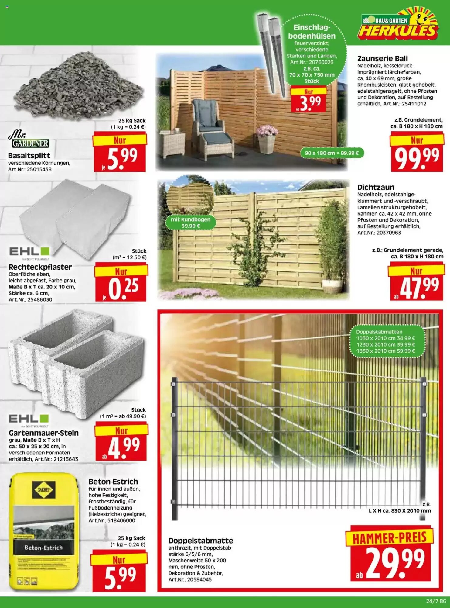 Herkules Baumarkt Prospekt (ab 08.06.2026) zum Blättern - Seite 7